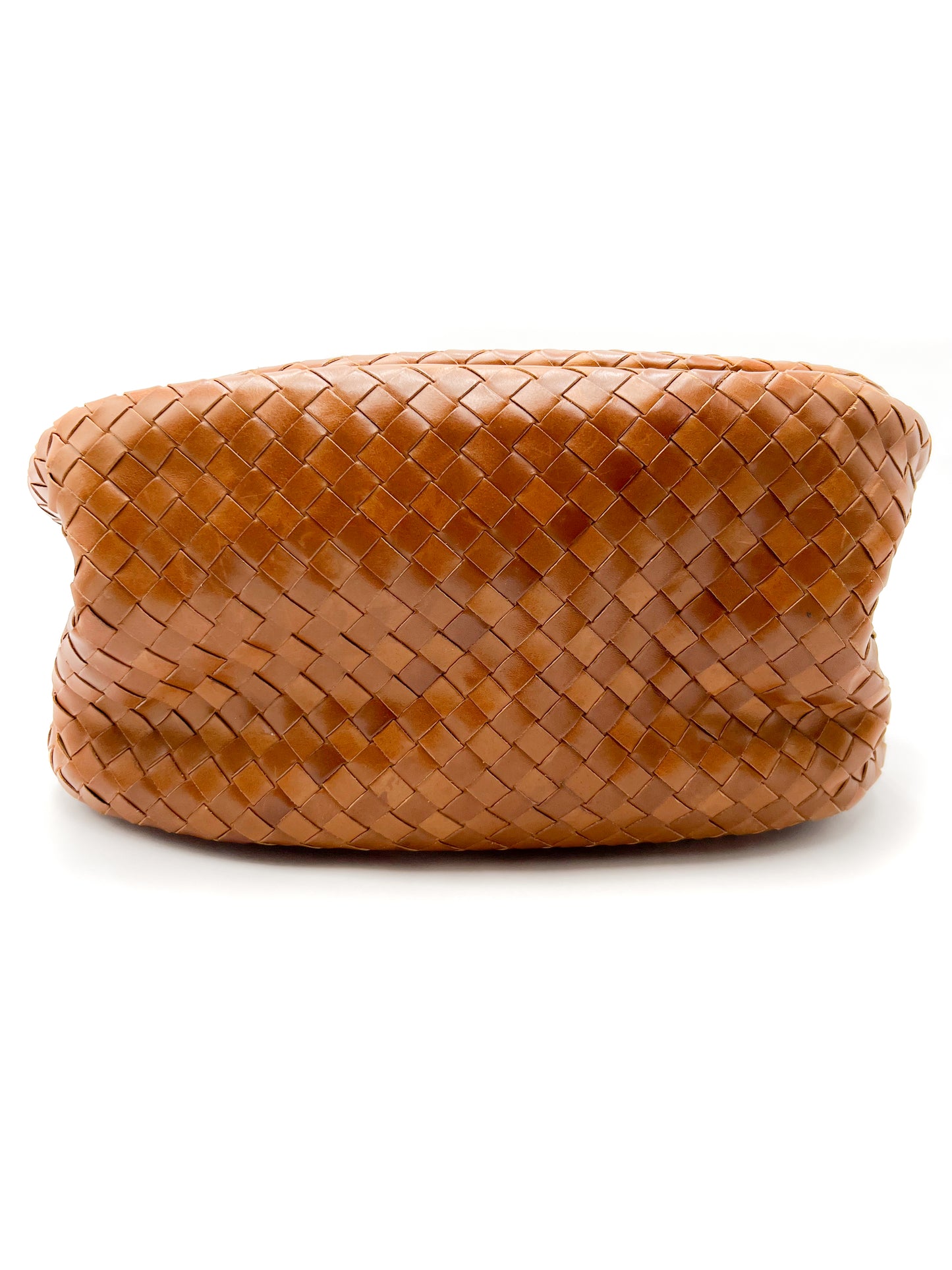 Bottega Veneta Brown Intrecciato Leather Tote Vintage