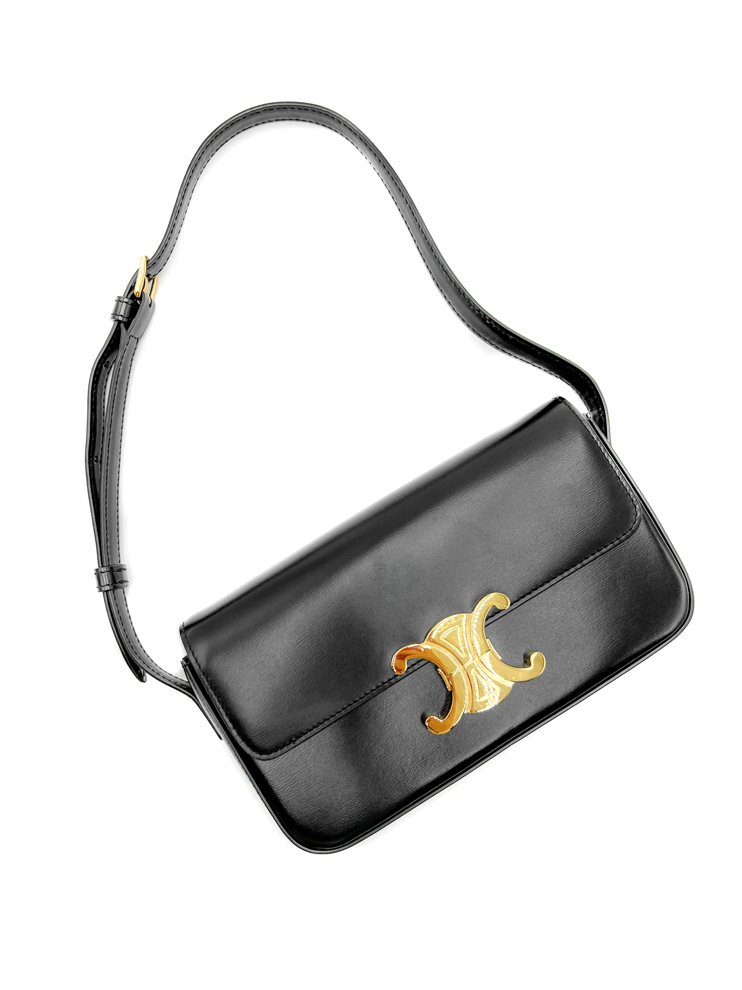 Celine Shoulder Bag Claude in Shiny Calfskin