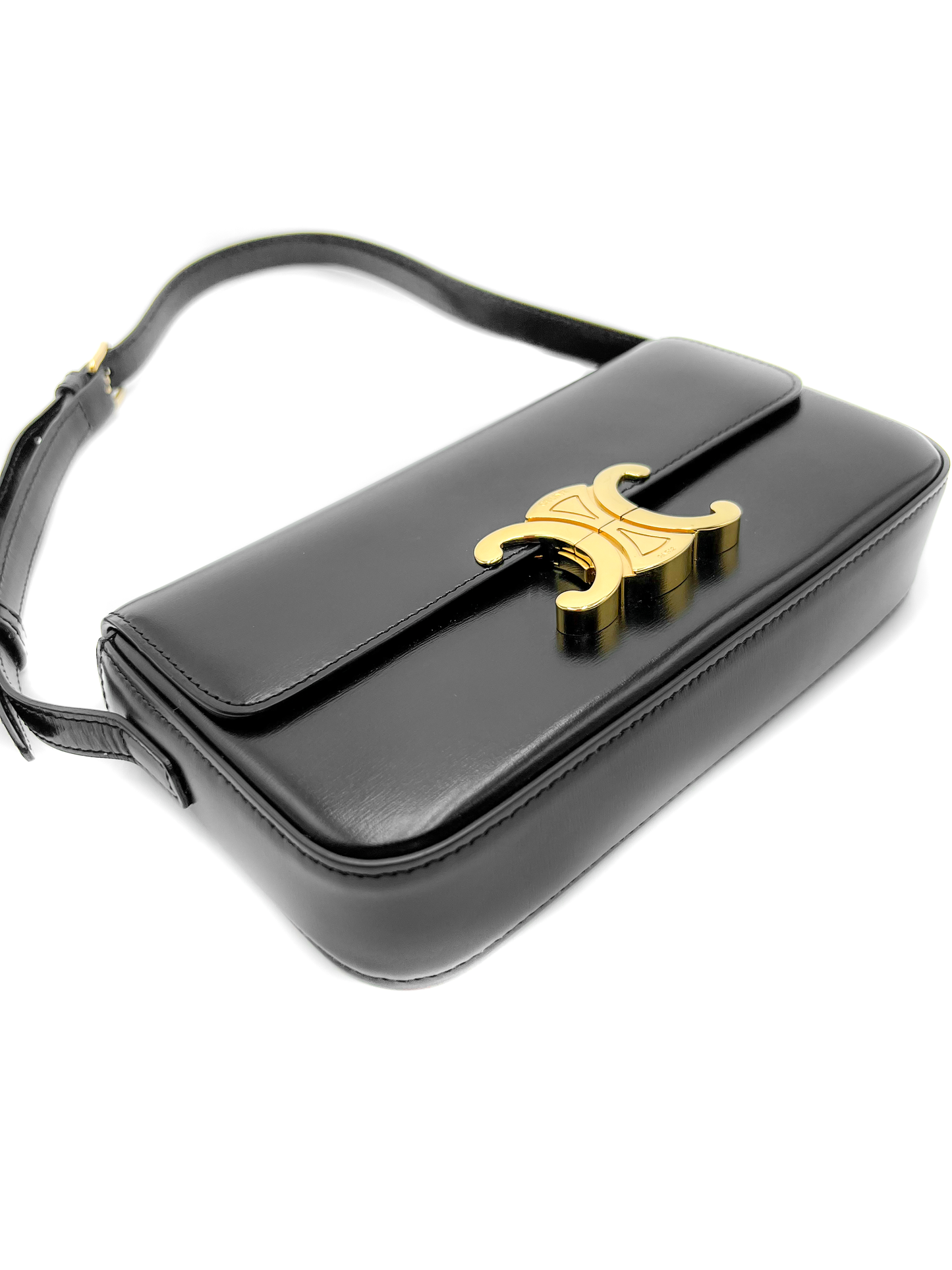 Celine Shoulder Bag Claude in Shiny Calfskin