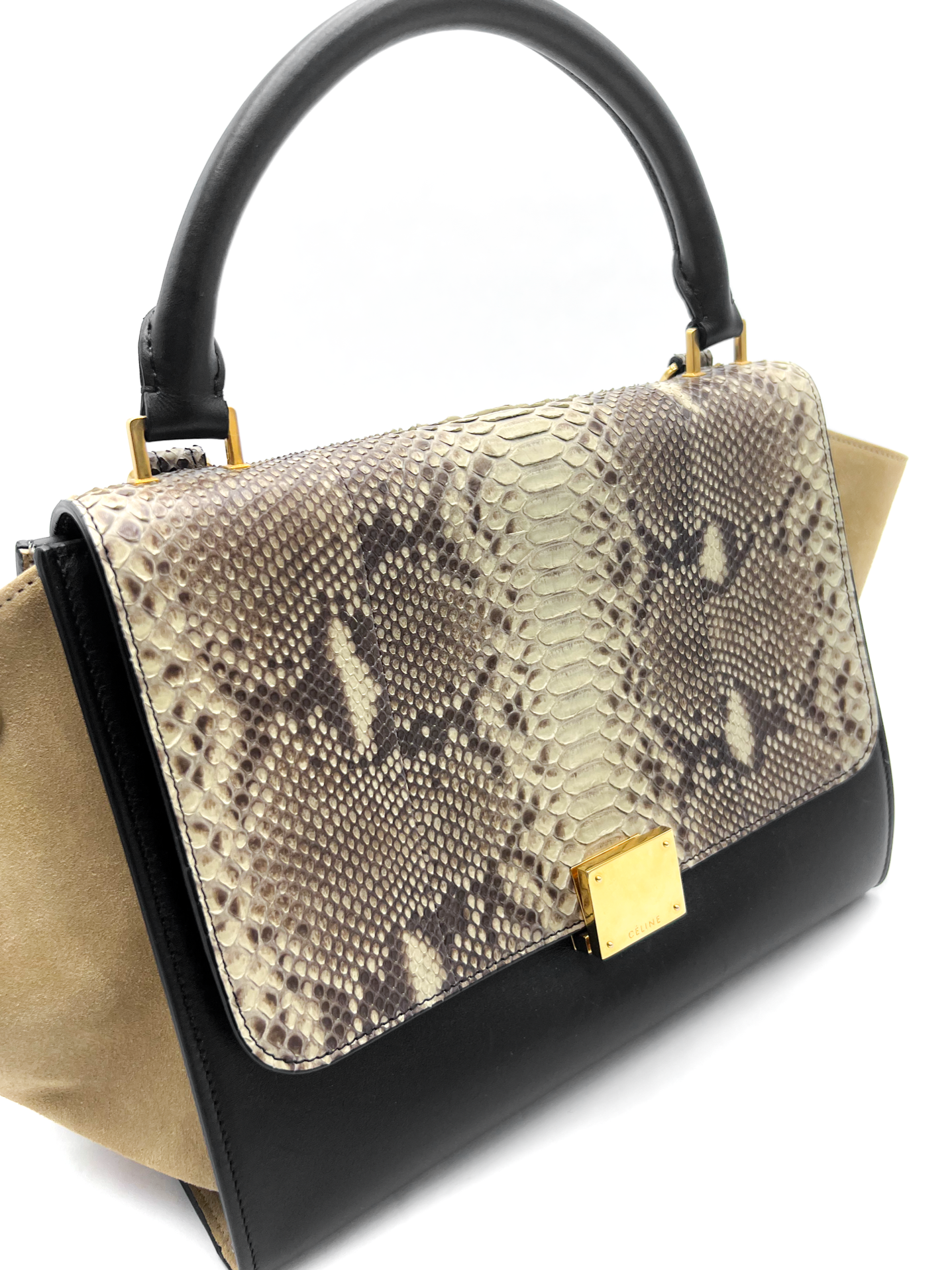 Celine Python Trapeze Bag Medium