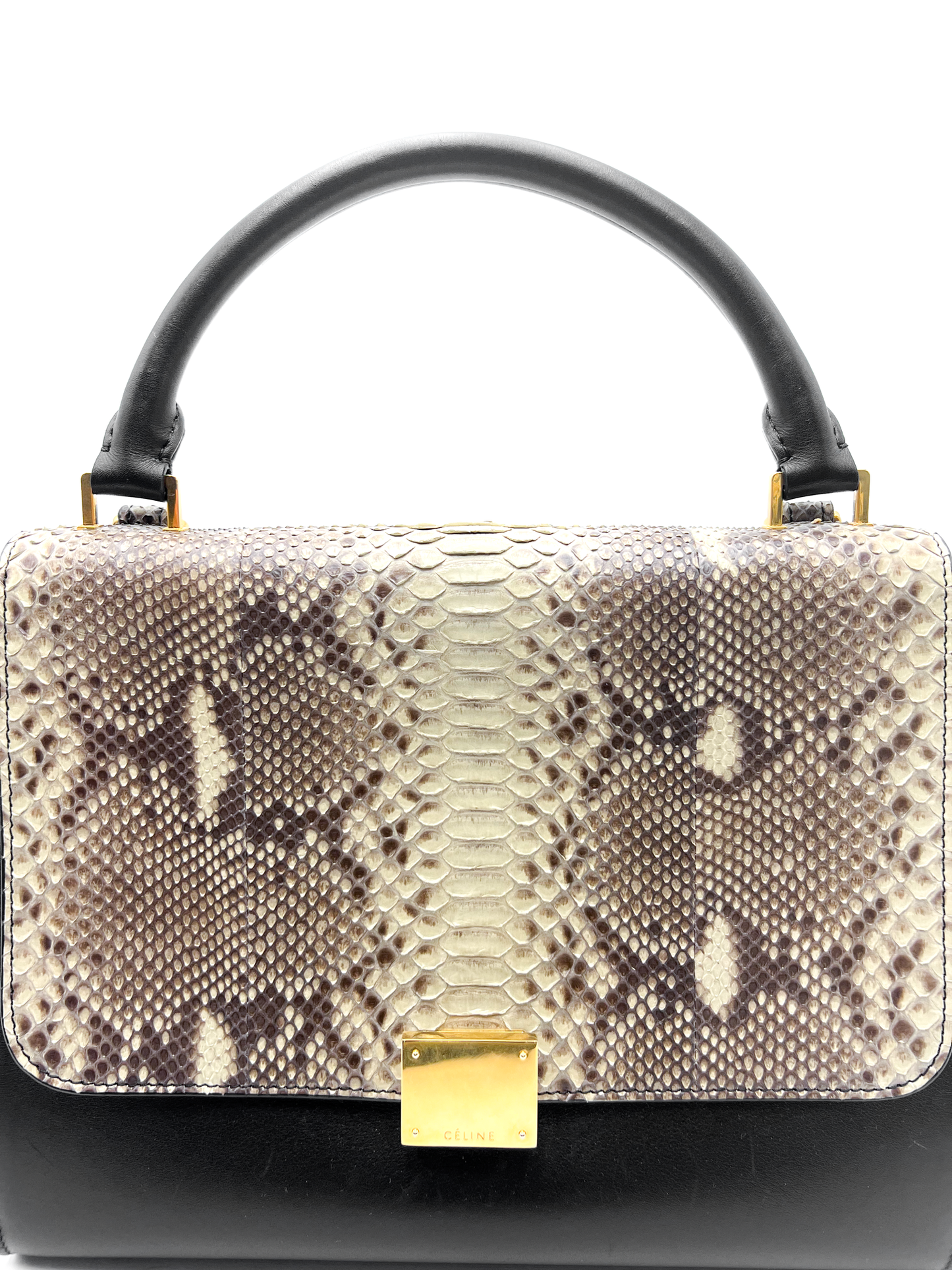 Celine Python Trapeze Bag Medium