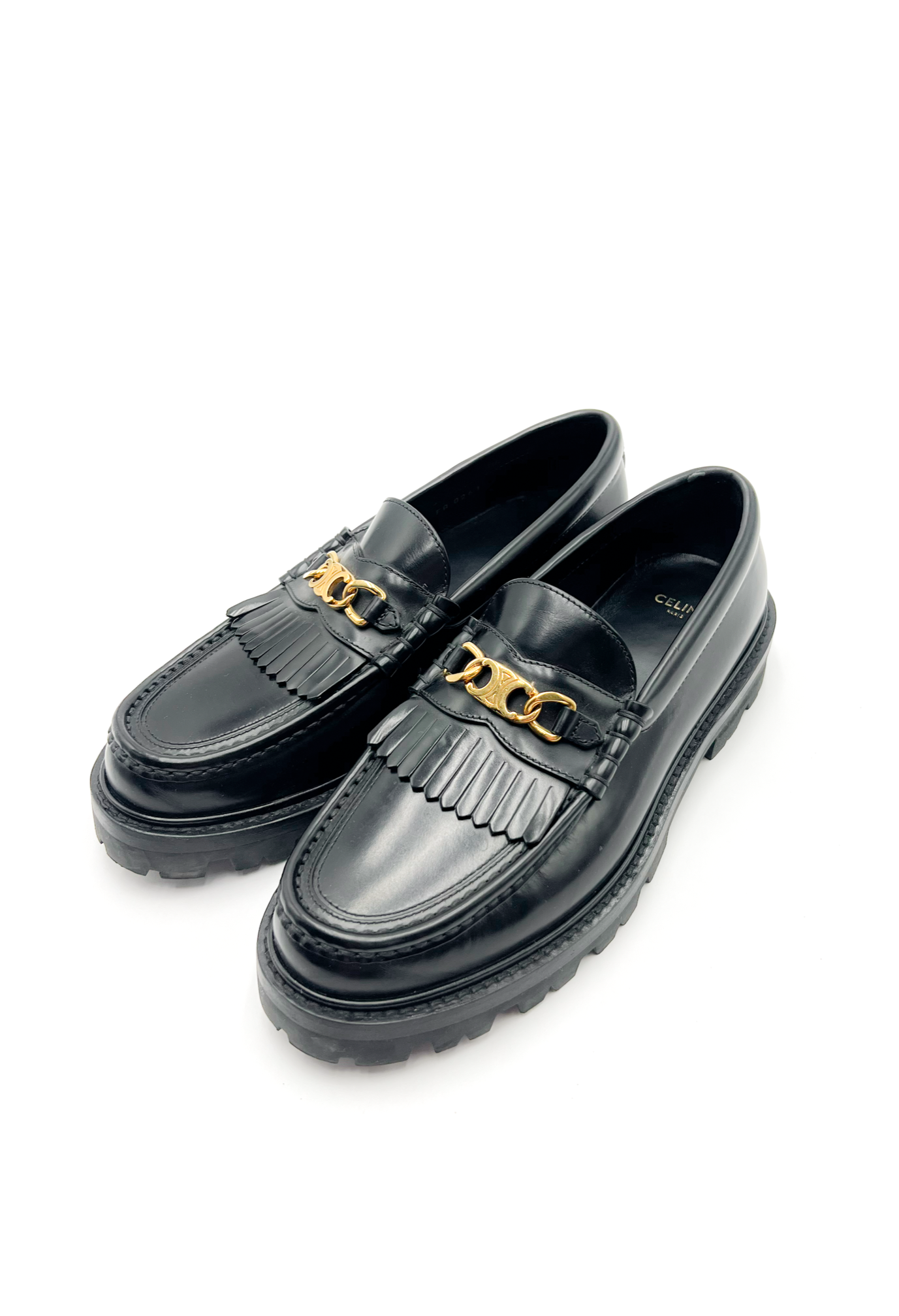 Celine Flat Triomphe Loafers