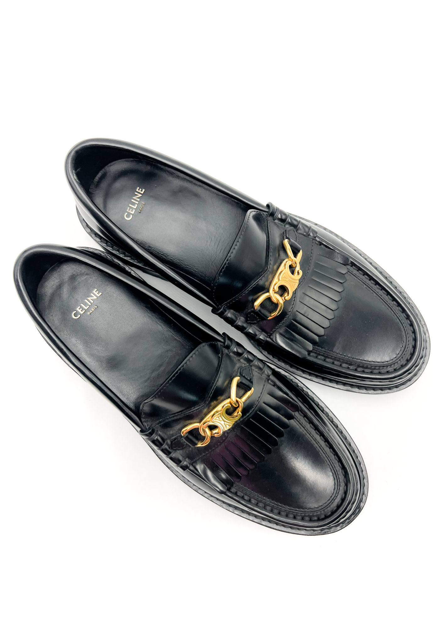 Celine Flat Triomphe Loafers