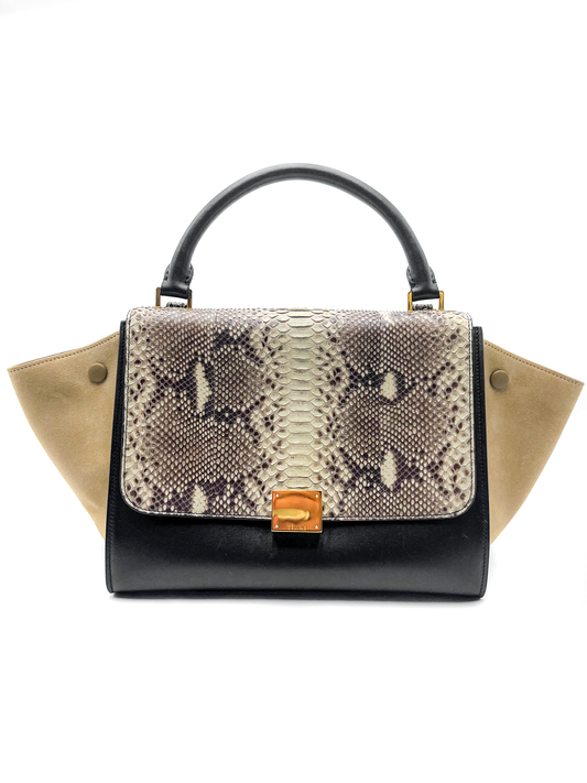 Celine Python Trapeze Bag Medium