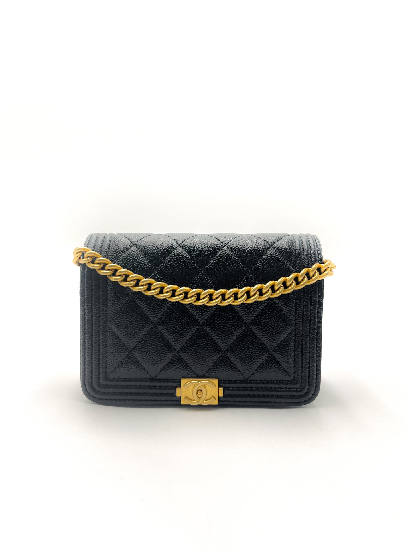 Chanel 22A Boy Clutch with Chain Mini