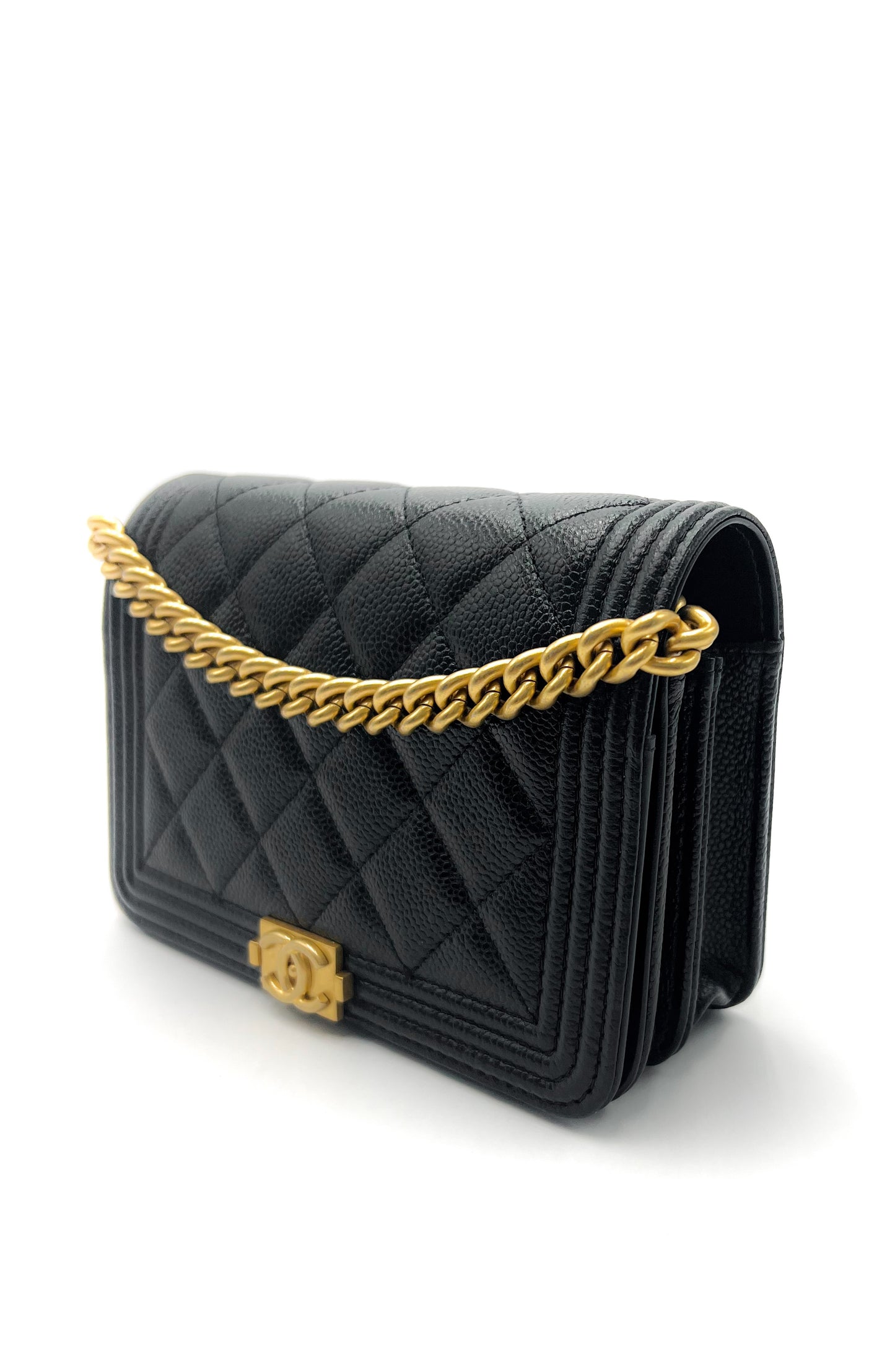 Chanel 22A Boy Clutch with Chain Mini
