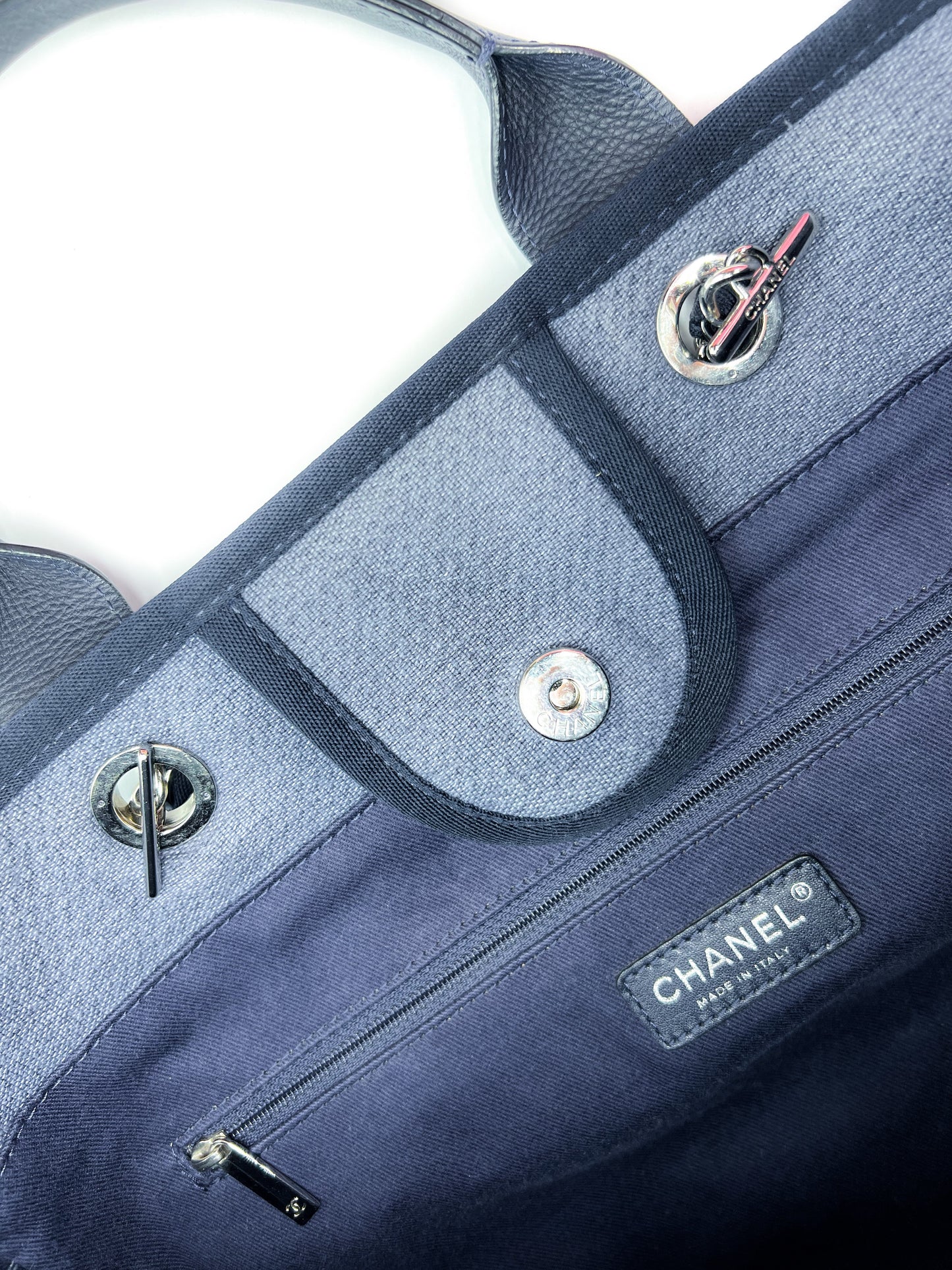 Chanel Deauville Medium Blue