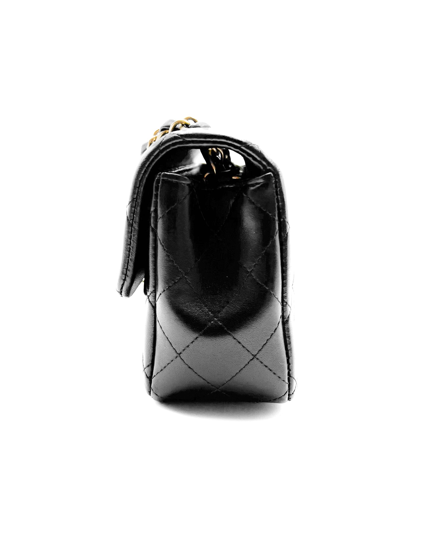Chanel Mini Rectangle Flap Black with Gold Hardware