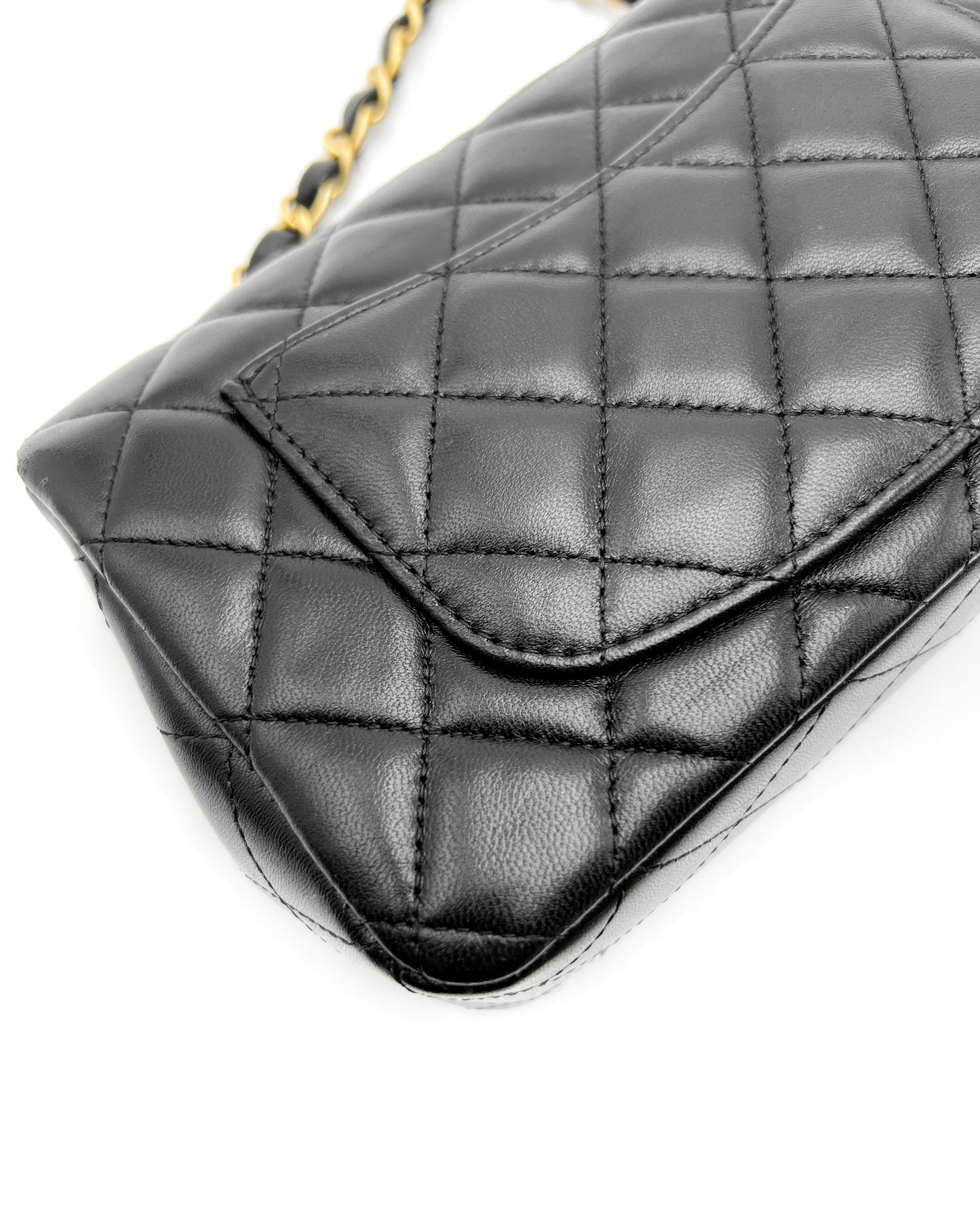 Chanel Mini Rectangle Flap Black with Gold Hardware