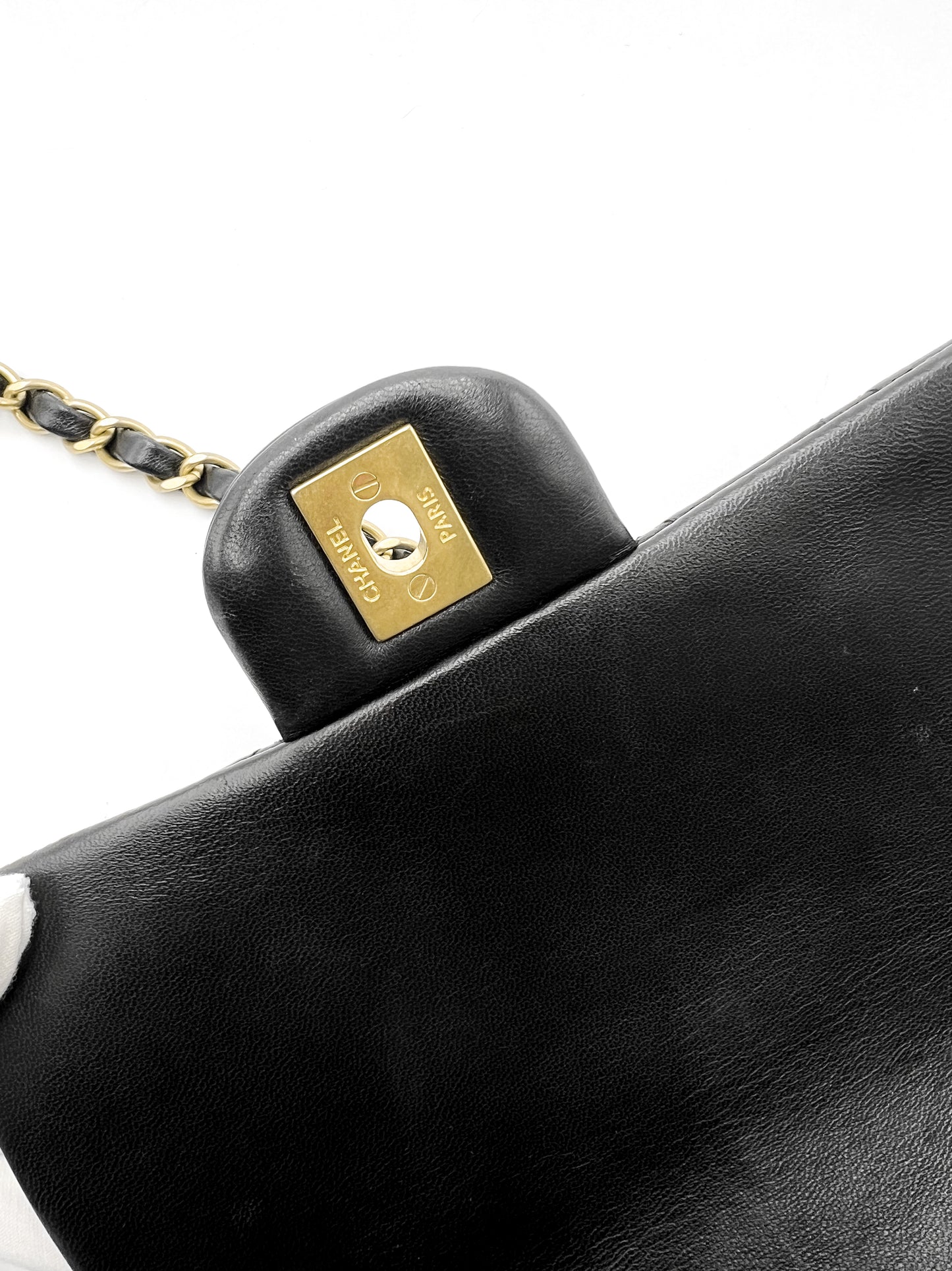 Chanel Mini Rectangle Flap Black with Gold Hardware