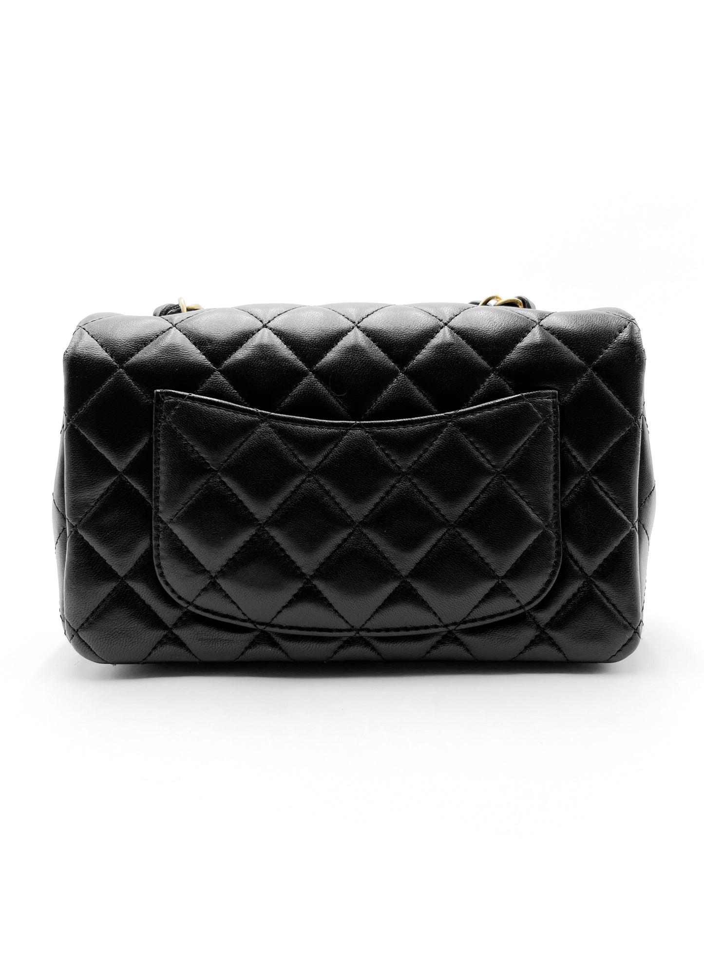Chanel Mini Rectangle Flap Black with Gold Hardware