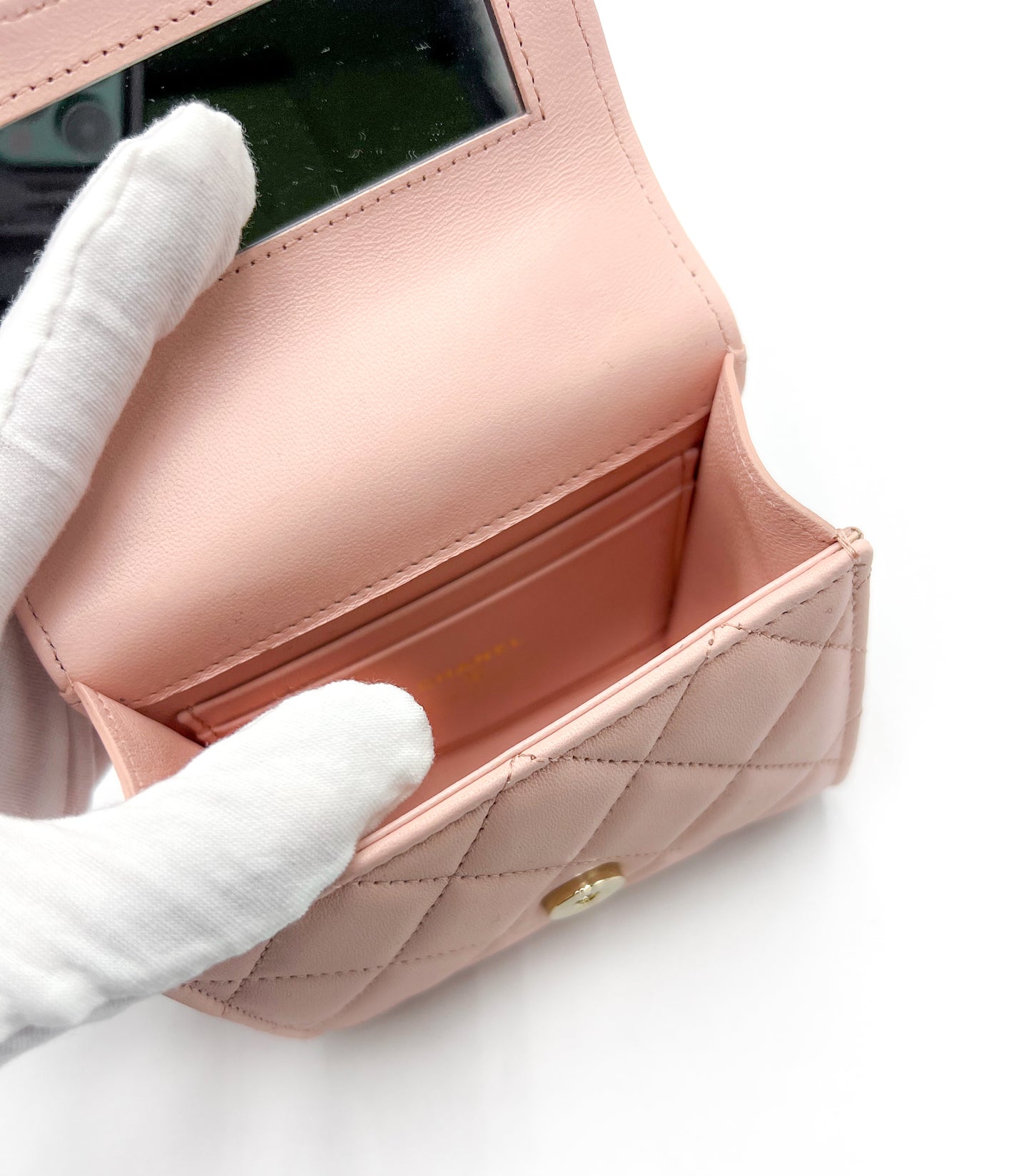 Chanel Mini Quilted Square Top Handle Flap