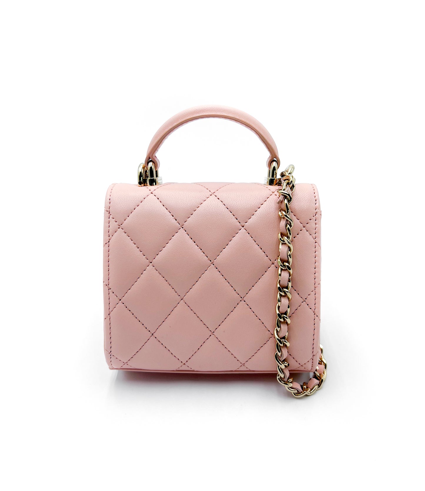 Chanel Mini Quilted Square Top Handle Flap
