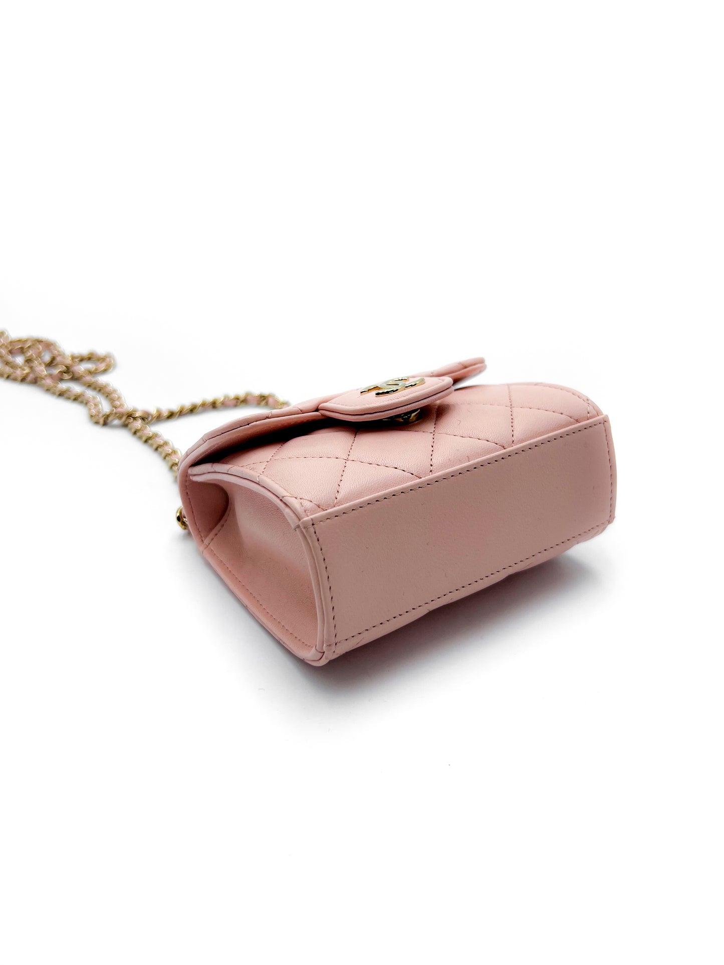 Chanel Mini Quilted Square Top Handle Flap