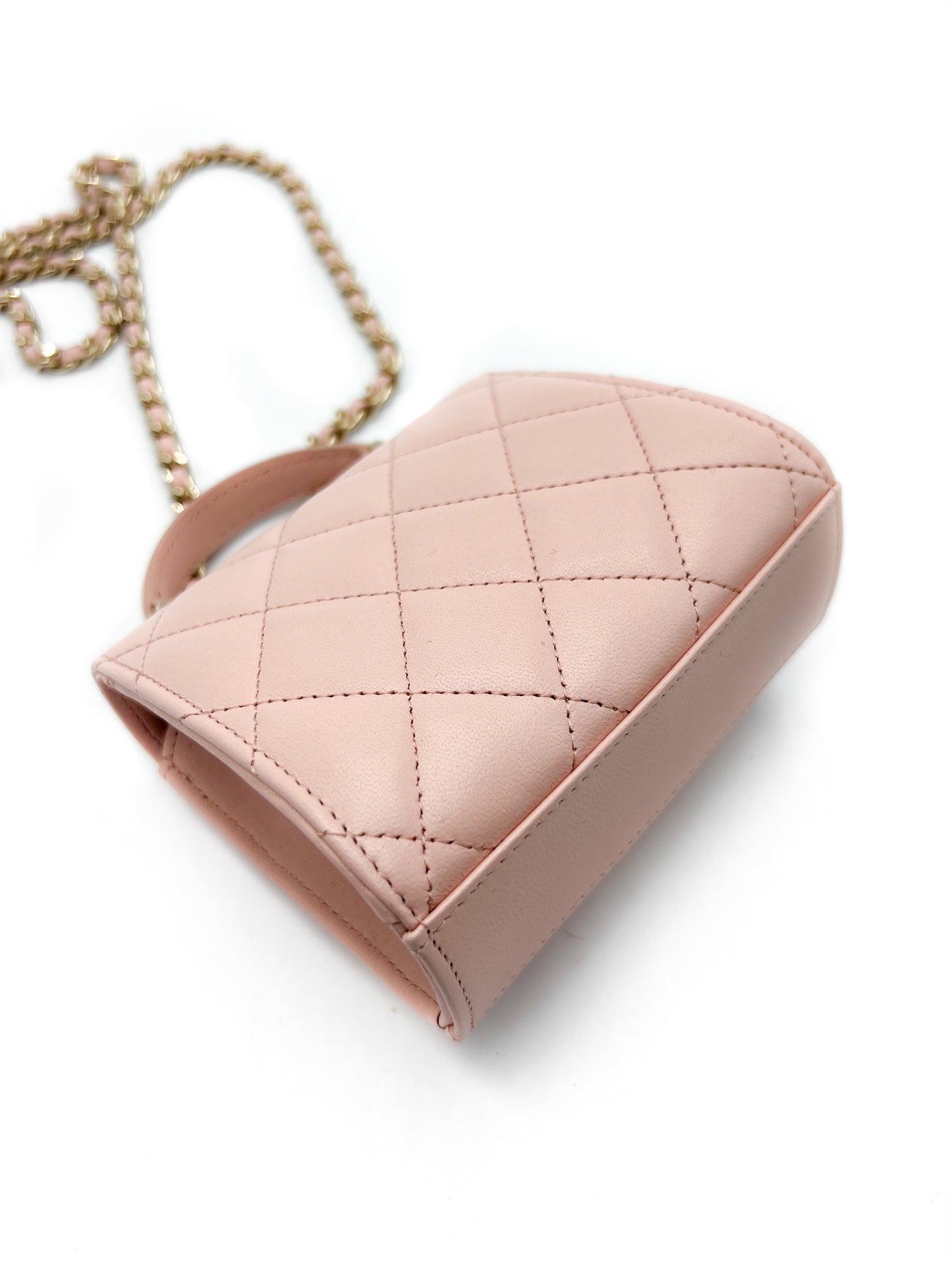 Chanel Mini Quilted Square Top Handle Flap