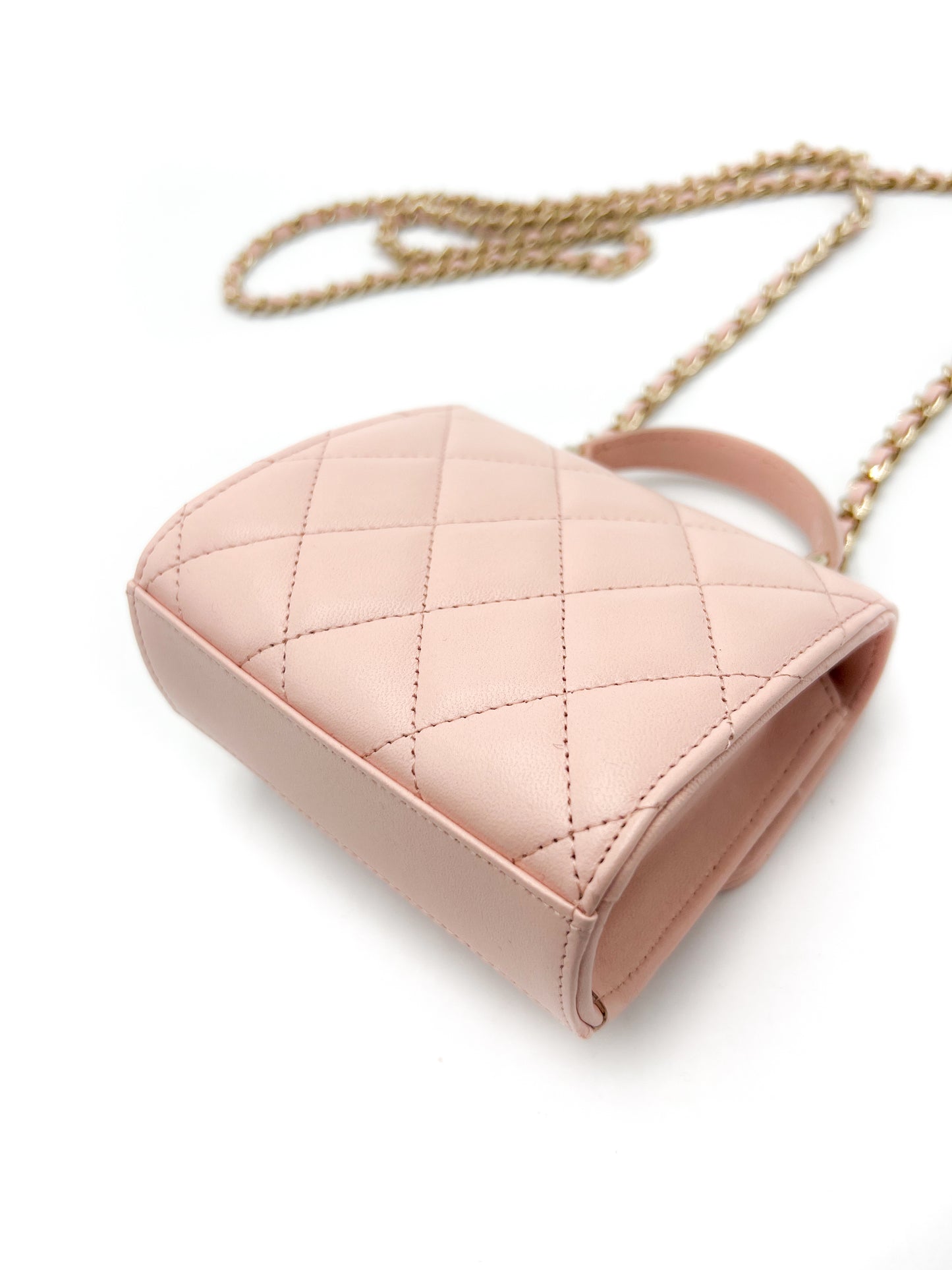 Chanel Mini Quilted Square Top Handle Flap