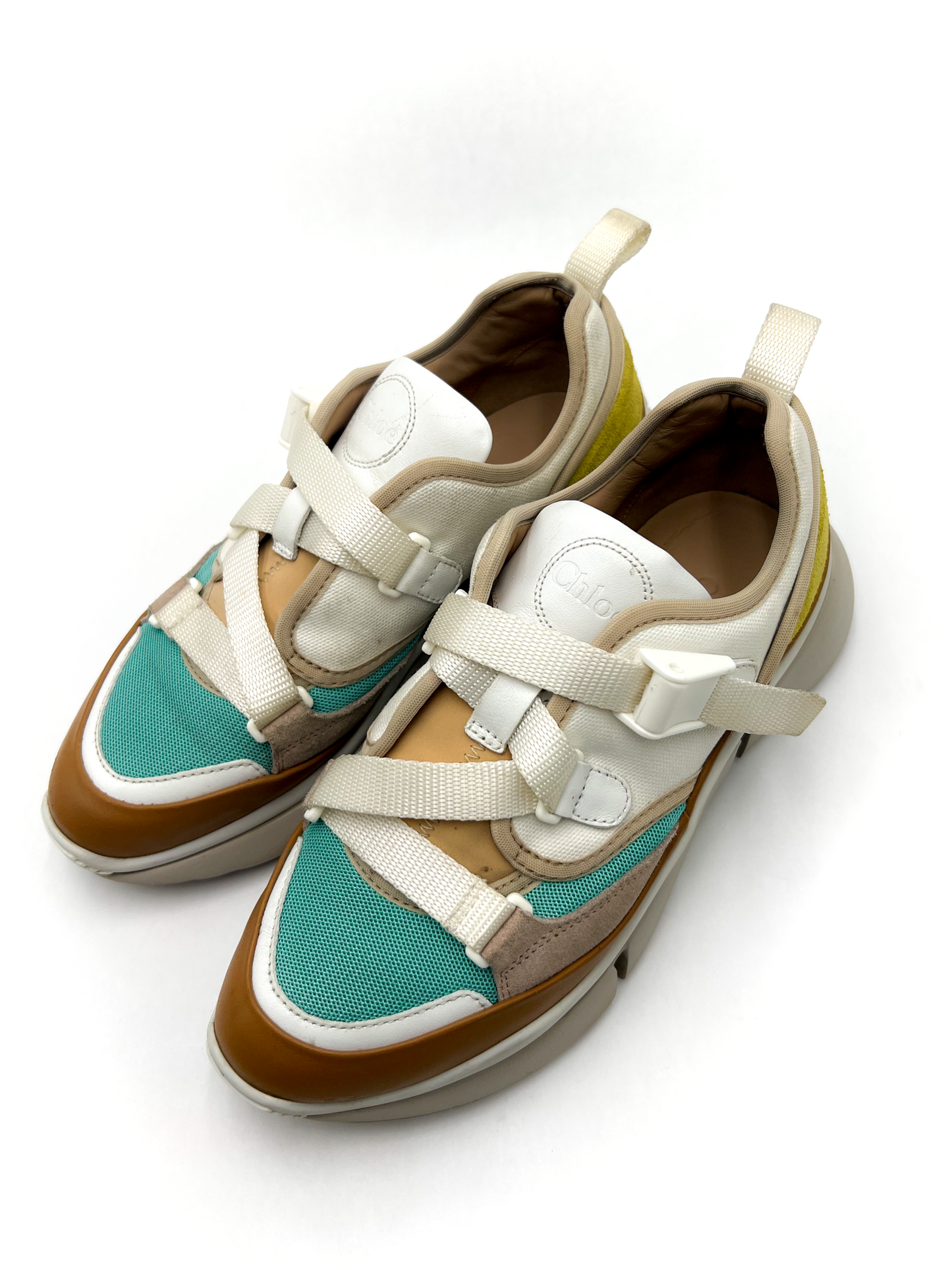 Chloé Multi Colour White Trainers