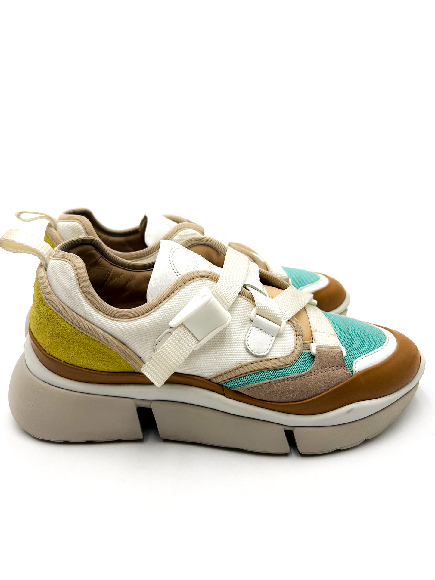 Chloé Multi Colour White Trainers
