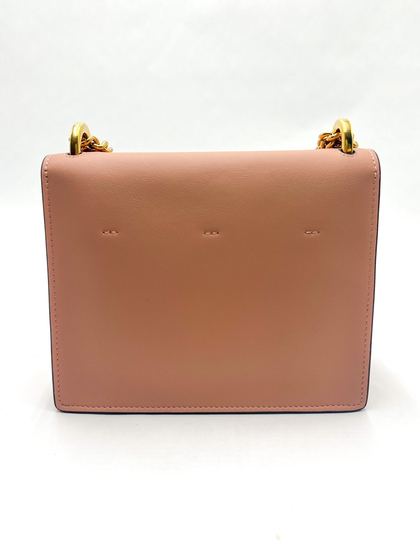 Fendi Kan U Small Vitello Graced Matte Rosa Bourbon
