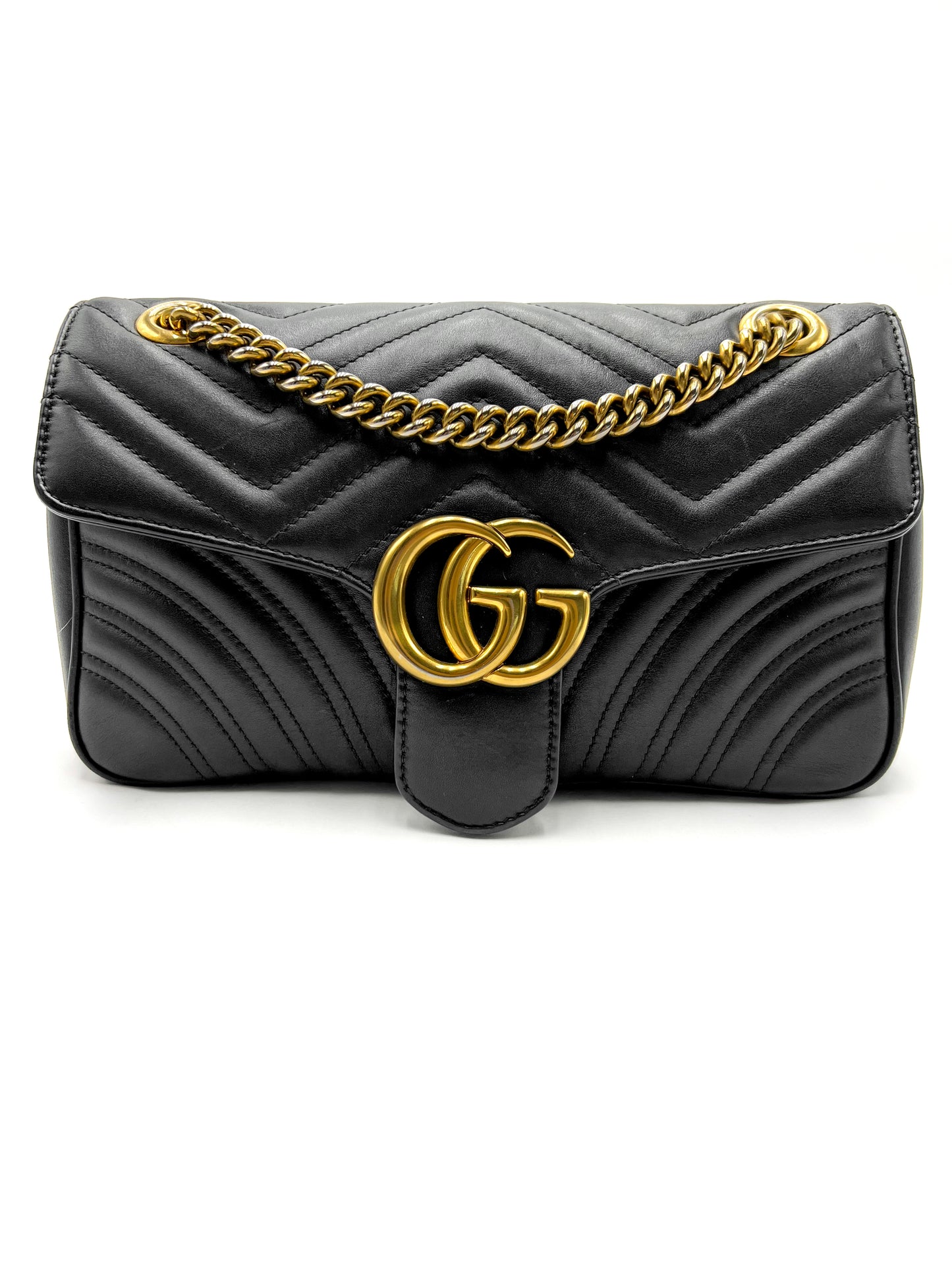 Gucci Marmont Small Black with Gold Hardware