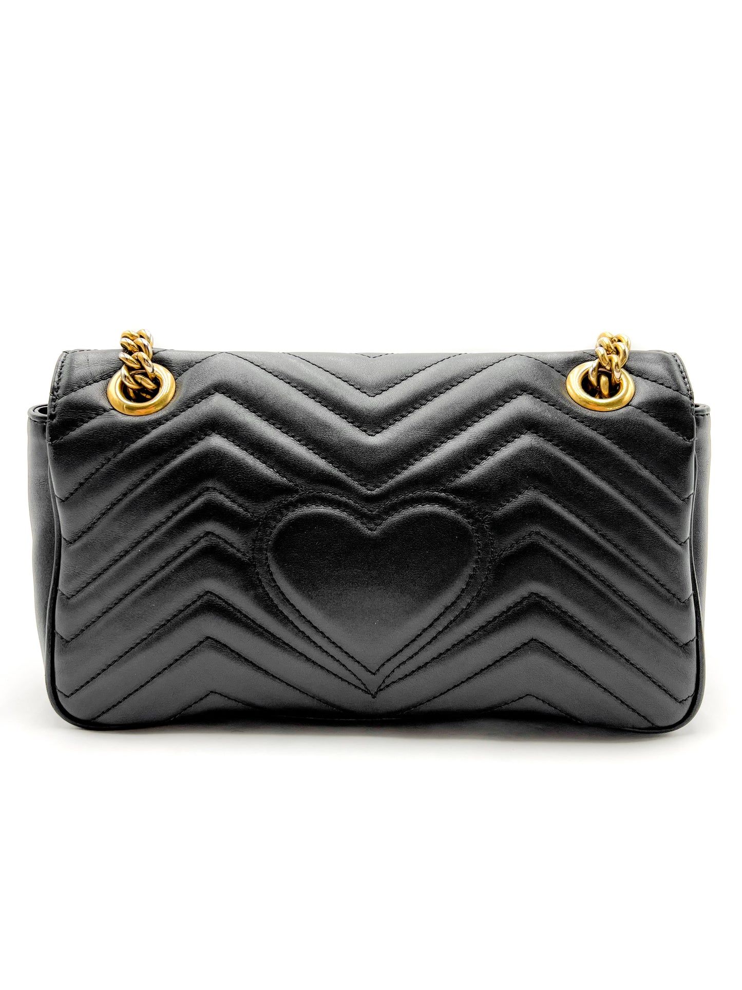 Gucci Marmont Small Black with Gold Hardware