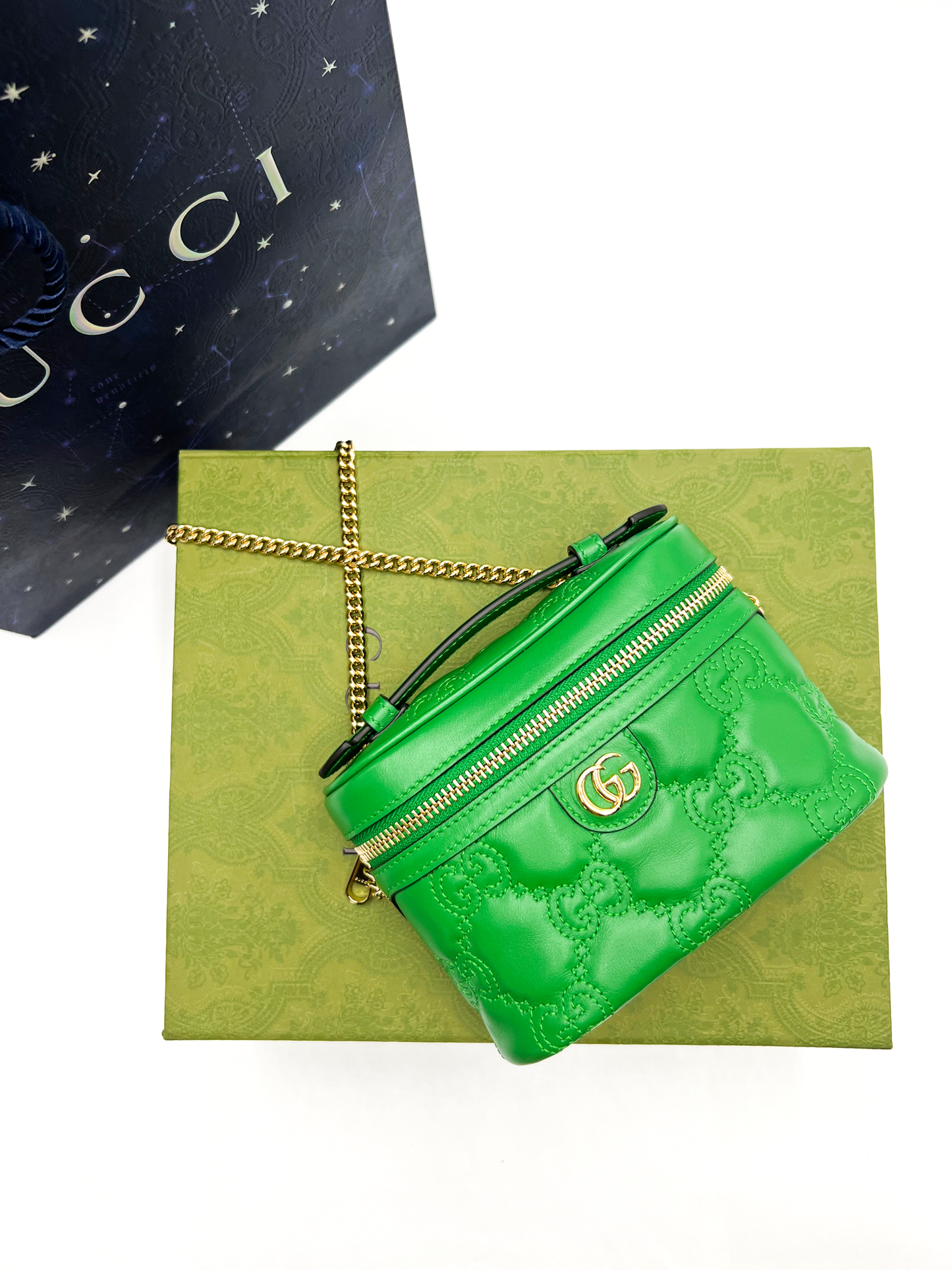 Gucci Matelassé Top Handle Mini Bag