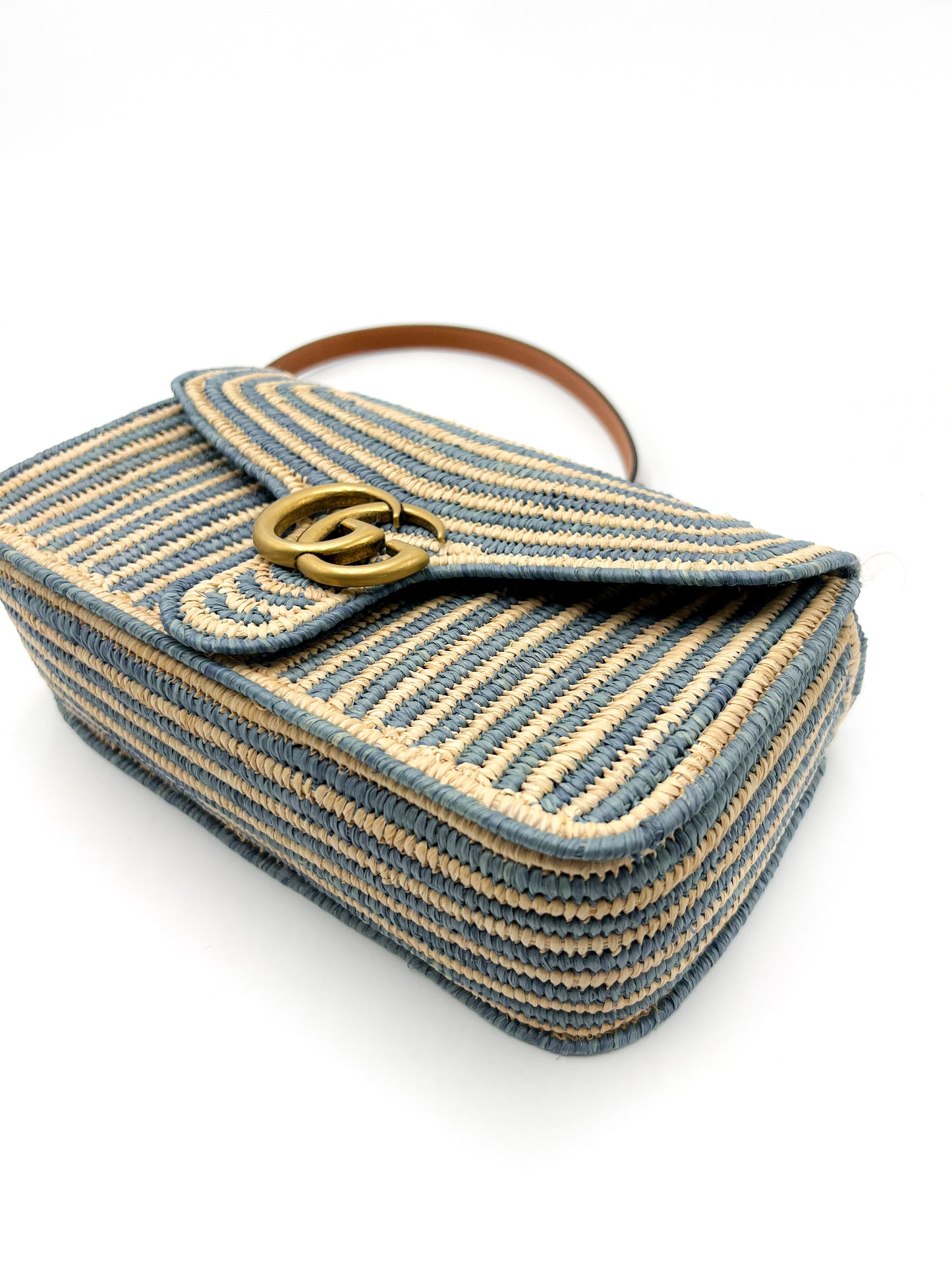Gucci GG Marmont Small Shoulder Bag Rattan RARE