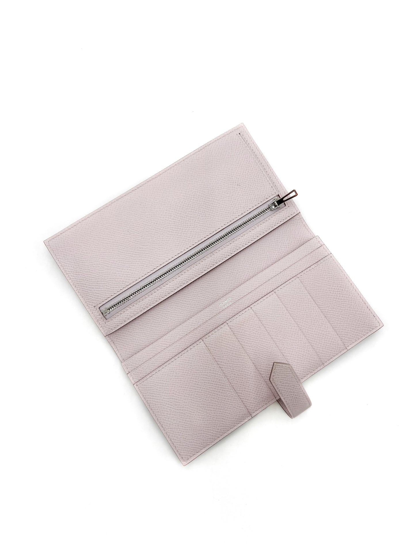 Hermès Bearn Wallet Light Pink SHW silver hardware