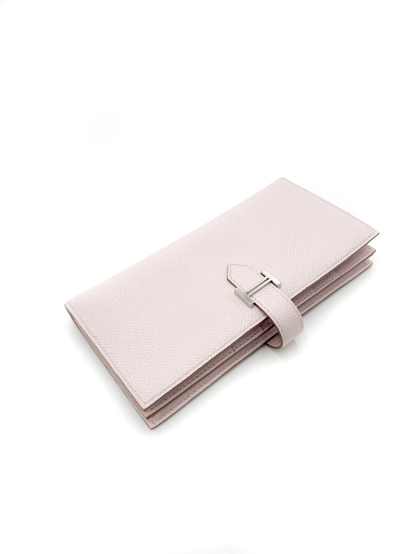 Hermès Bearn Wallet Light Pink SHW silver hardware