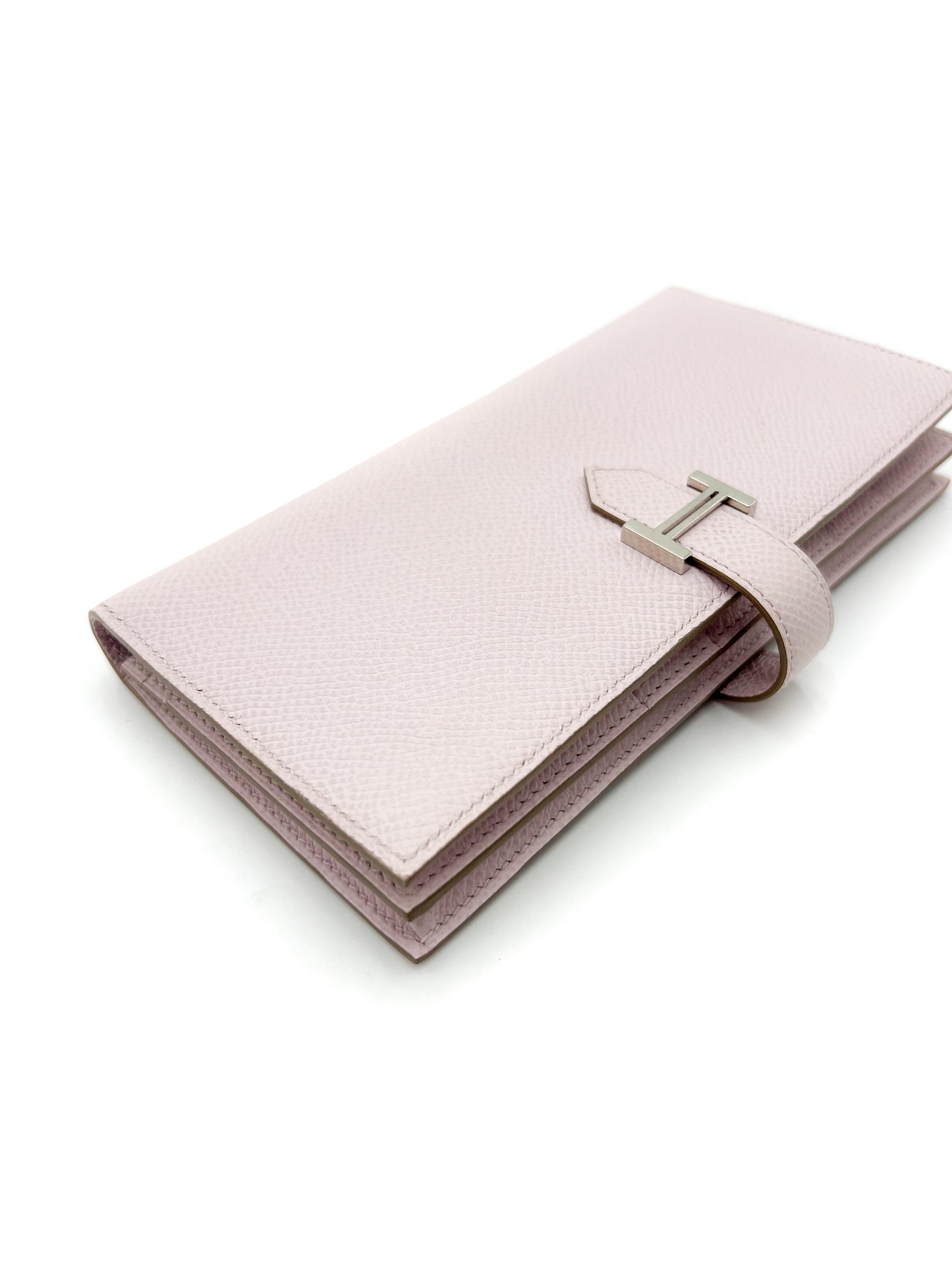 Hermès Bearn Wallet Light Pink SHW silver hardware