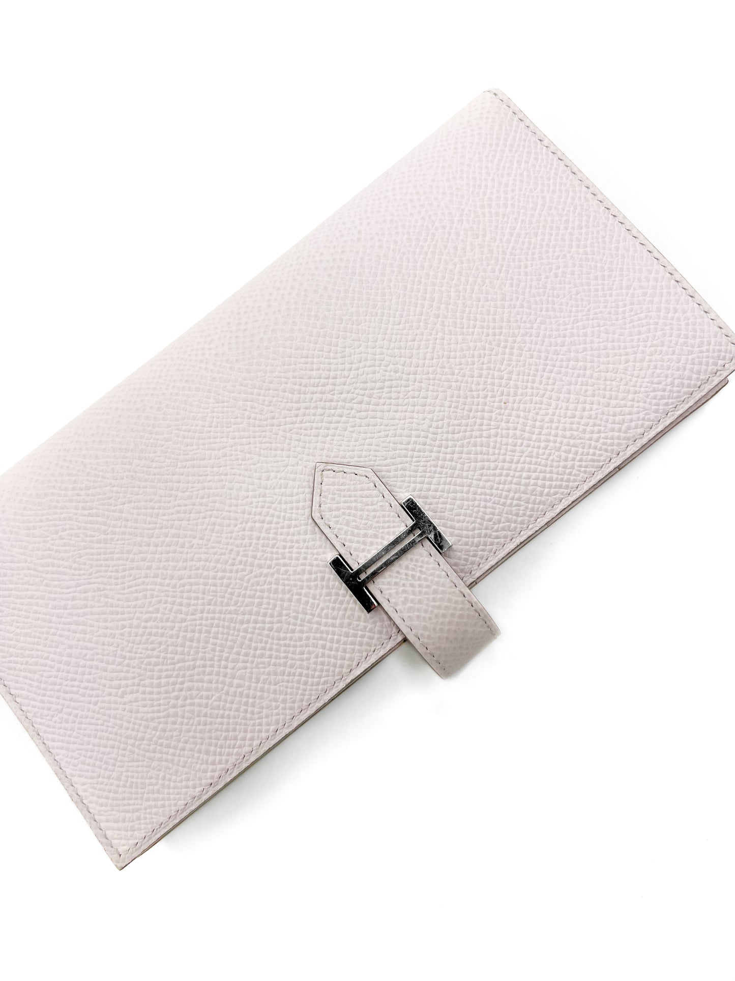 Hermès Bearn Wallet Light Pink SHW silver hardware