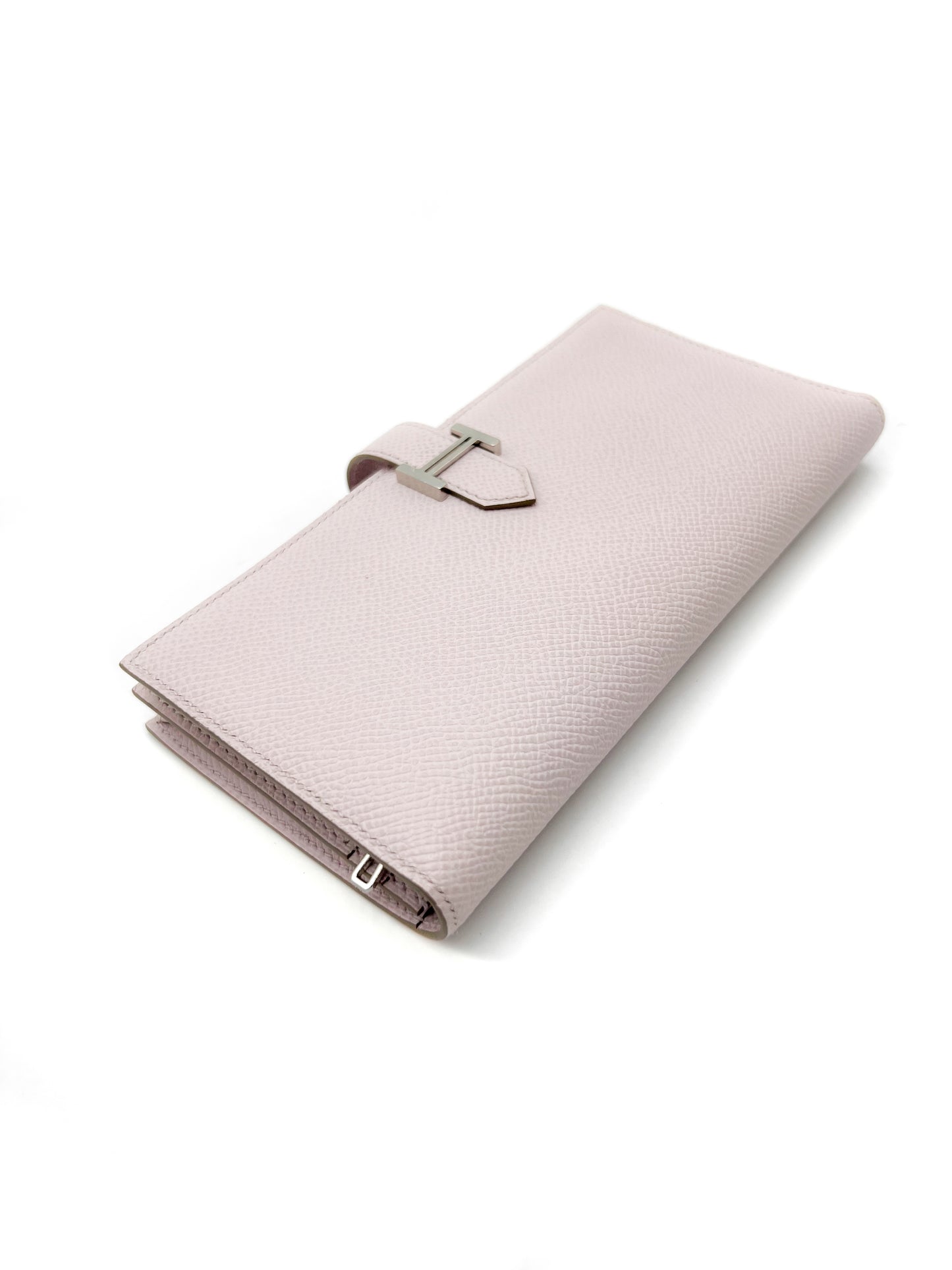 Hermès Bearn Wallet Light Pink SHW silver hardware