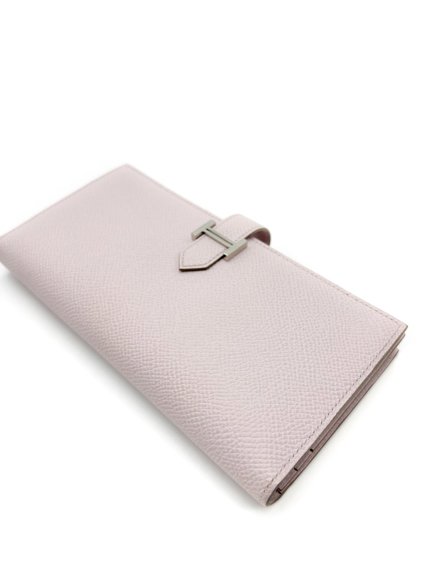 Hermès Bearn Wallet Light Pink SHW silver hardware