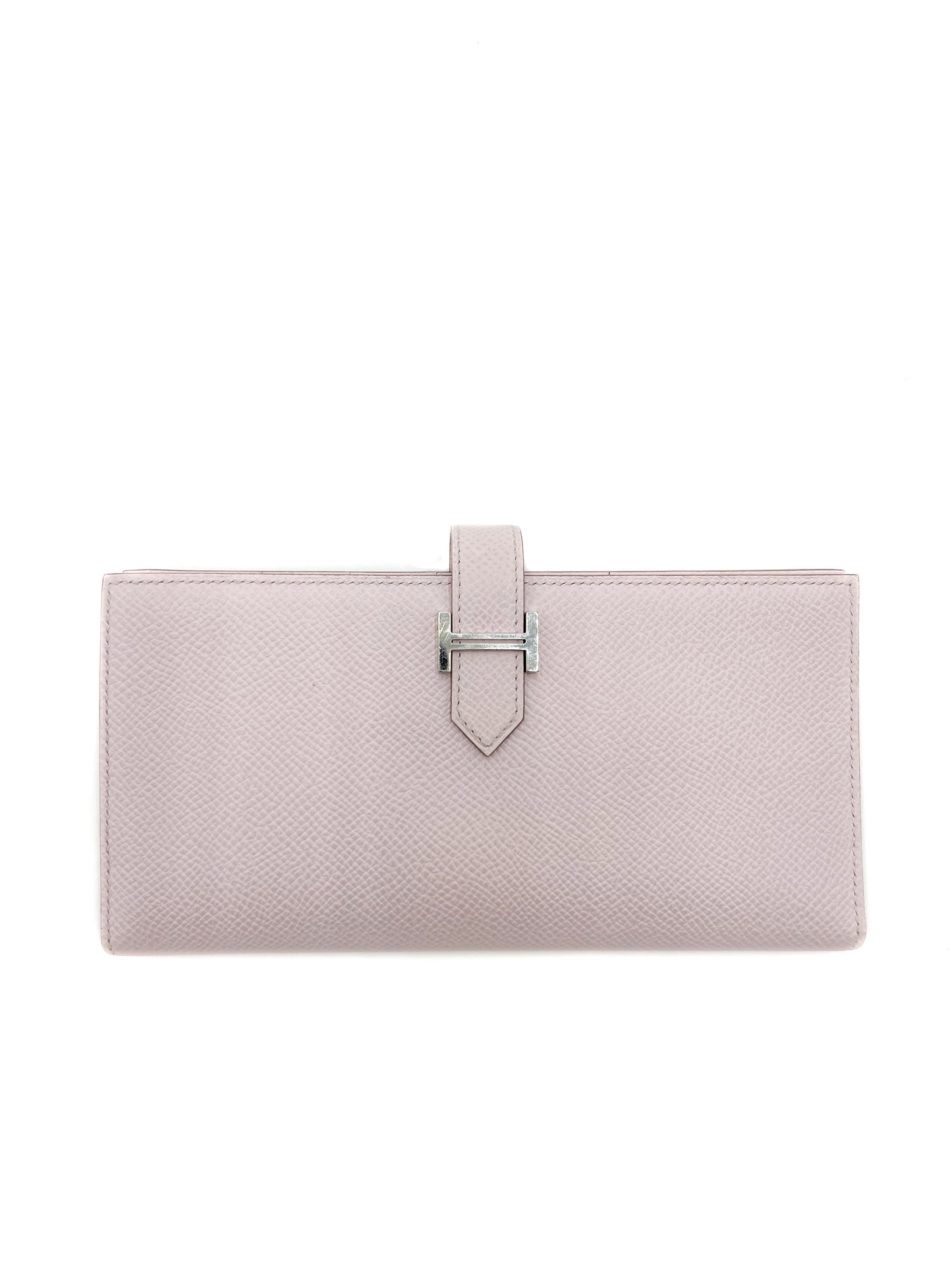 Hermès Bearn Wallet Light Pink SHW silver hardware