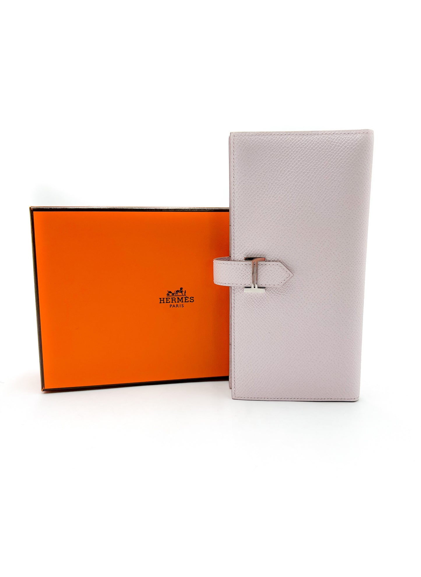 Hermès Bearn Wallet Light Pink SHW silver hardware