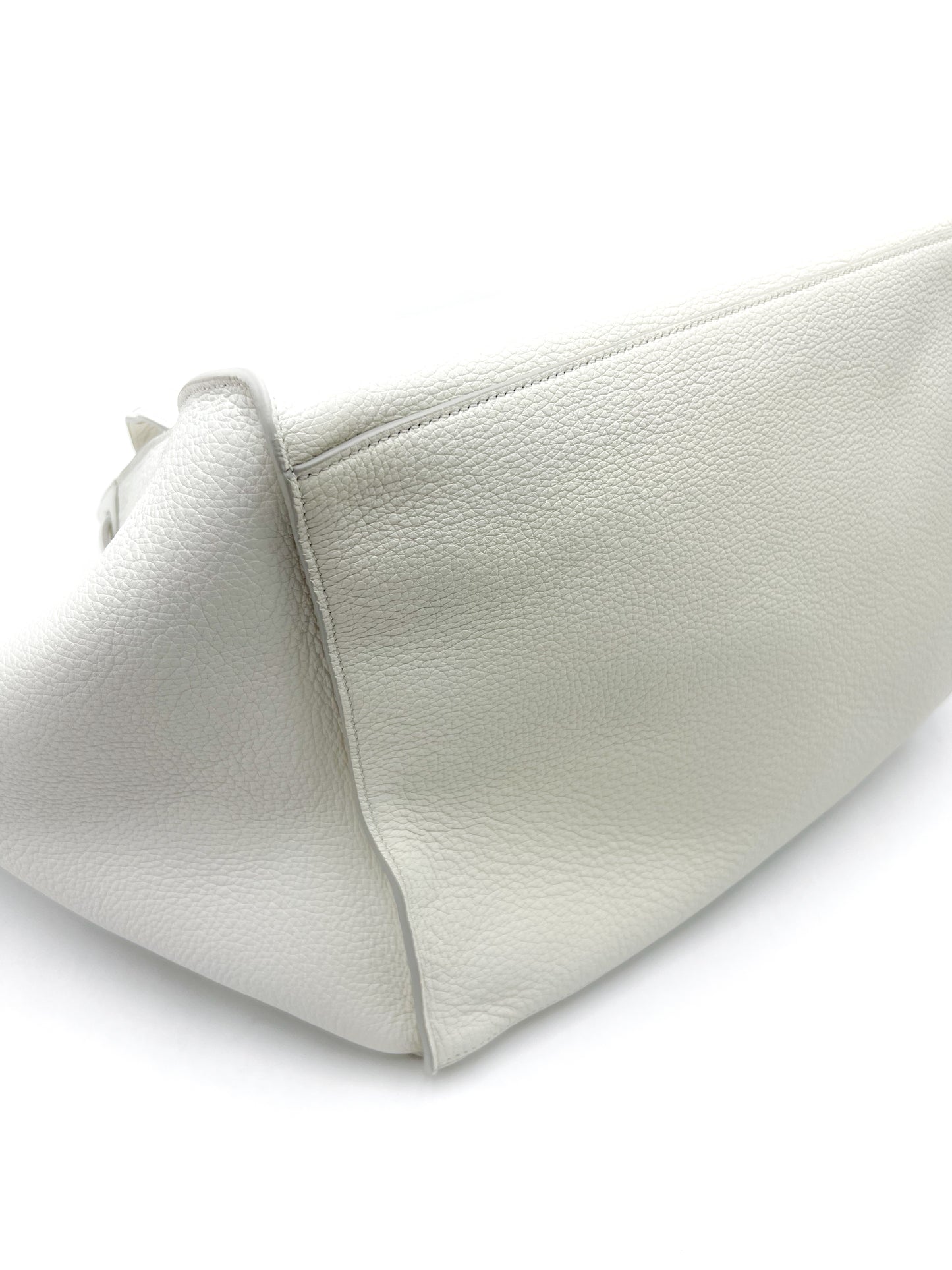 Celine Medium Big Bag in Soft Bare Calfskin White