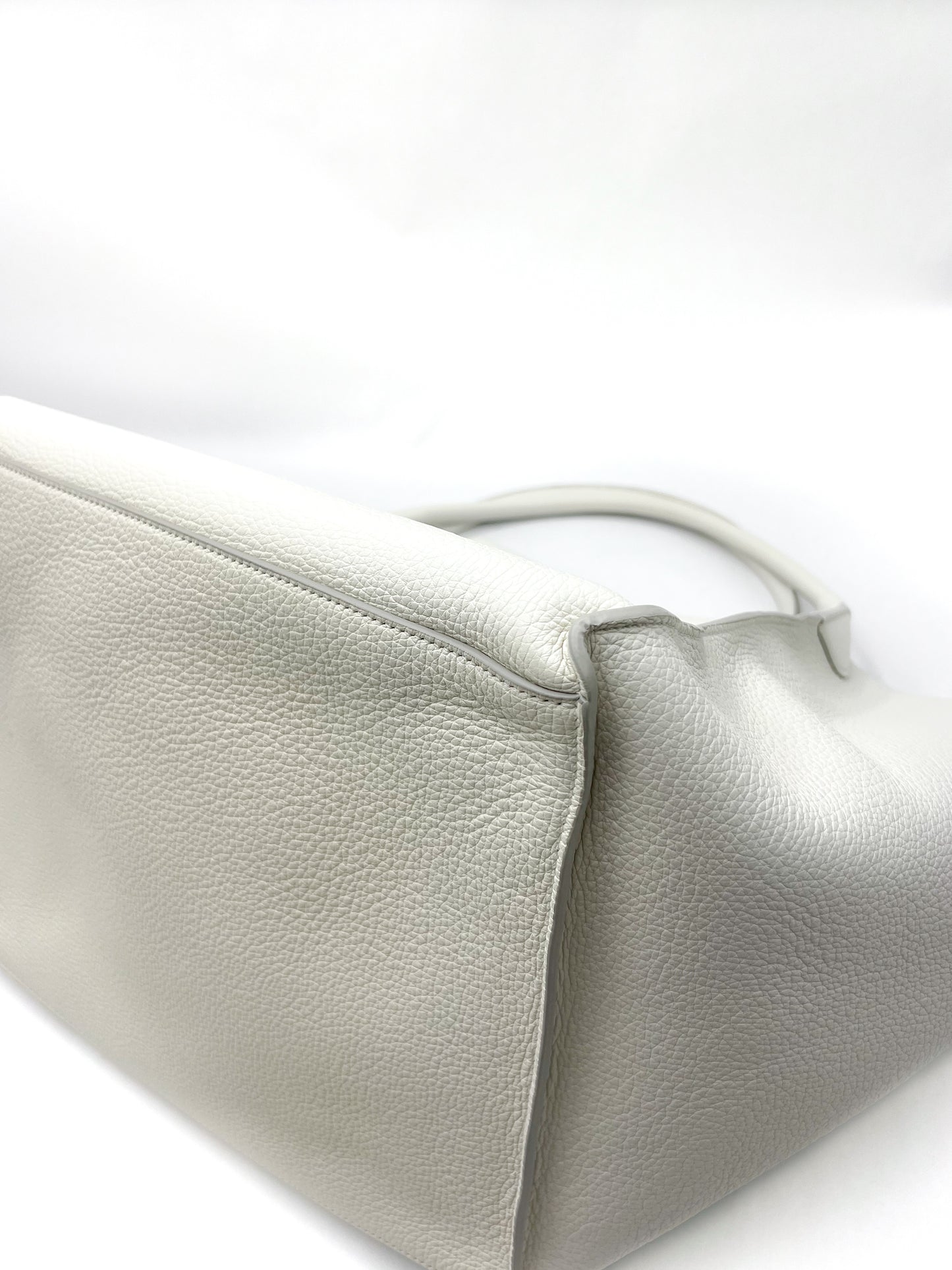 Celine Medium Big Bag in Soft Bare Calfskin White