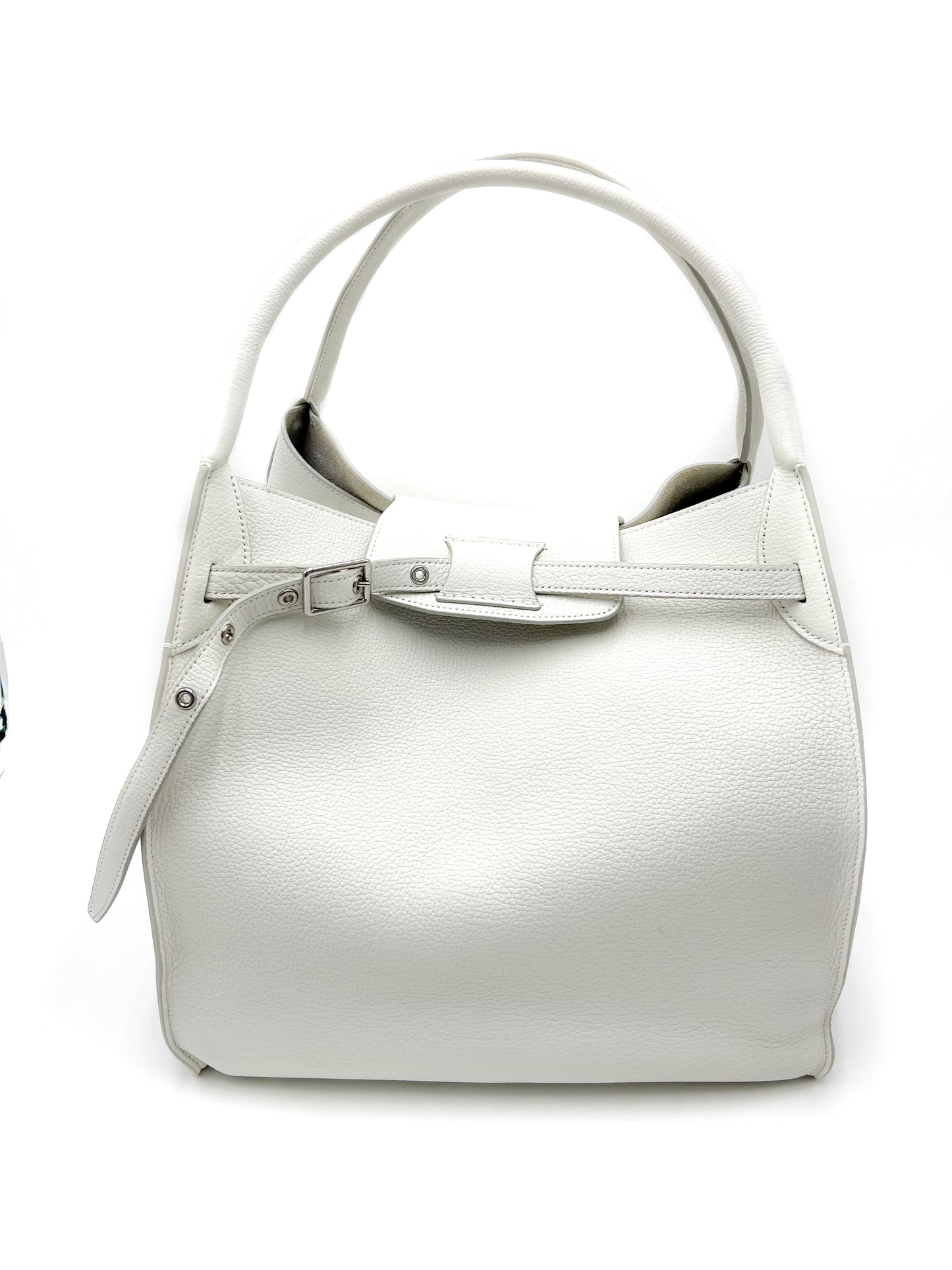 Celine Medium Big Bag in Soft Bare Calfskin White
