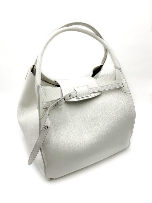 Celine Medium Big Bag in Soft Bare Calfskin White