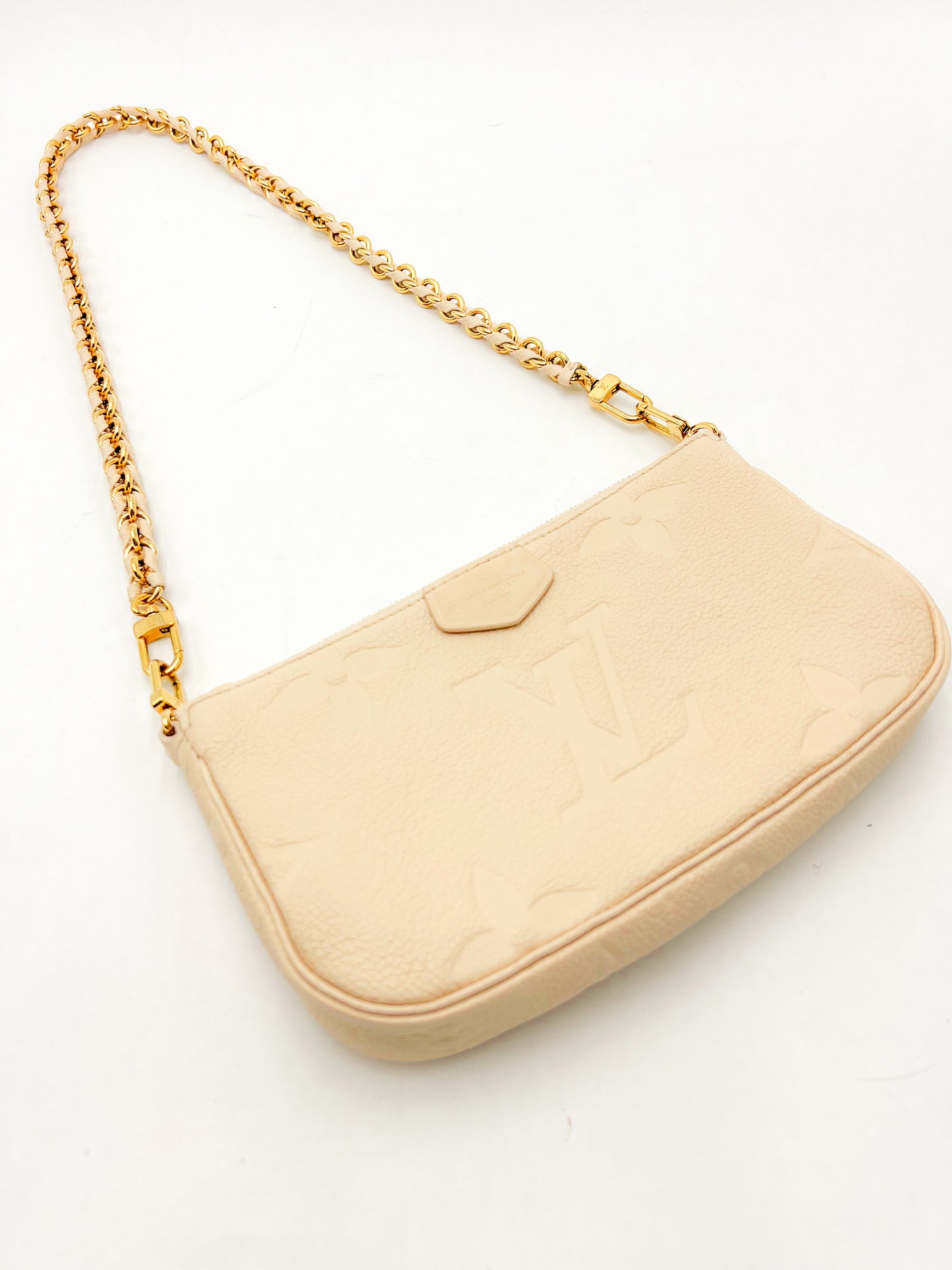 Louis Vuitton Pochette Accessoires Pouch in Cream