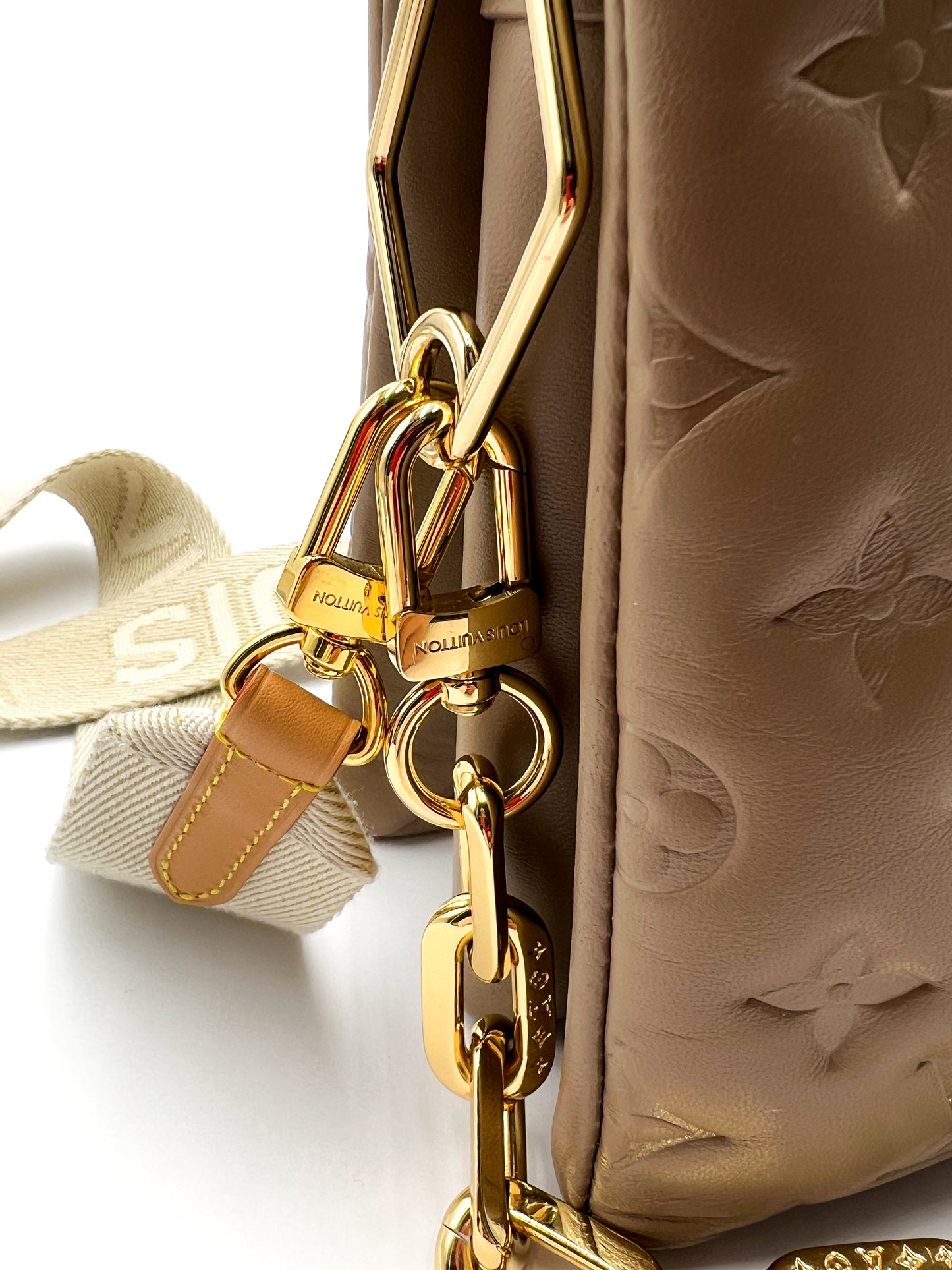 Louis Vuitton Coussin PM Taupe Lamb