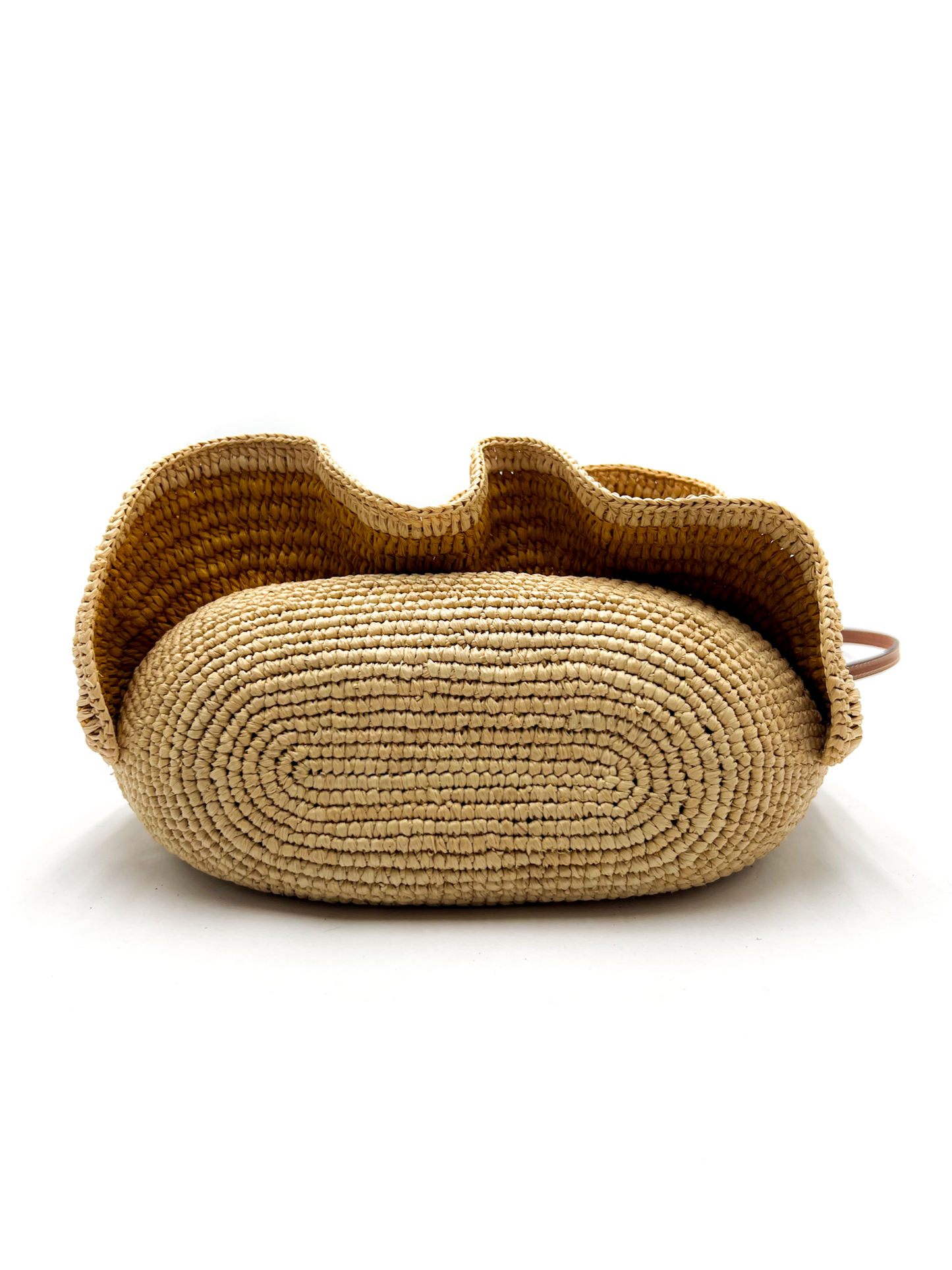 Loewe Paula's Ibiza Pochette Ruffle Raffia Crossbody Bag