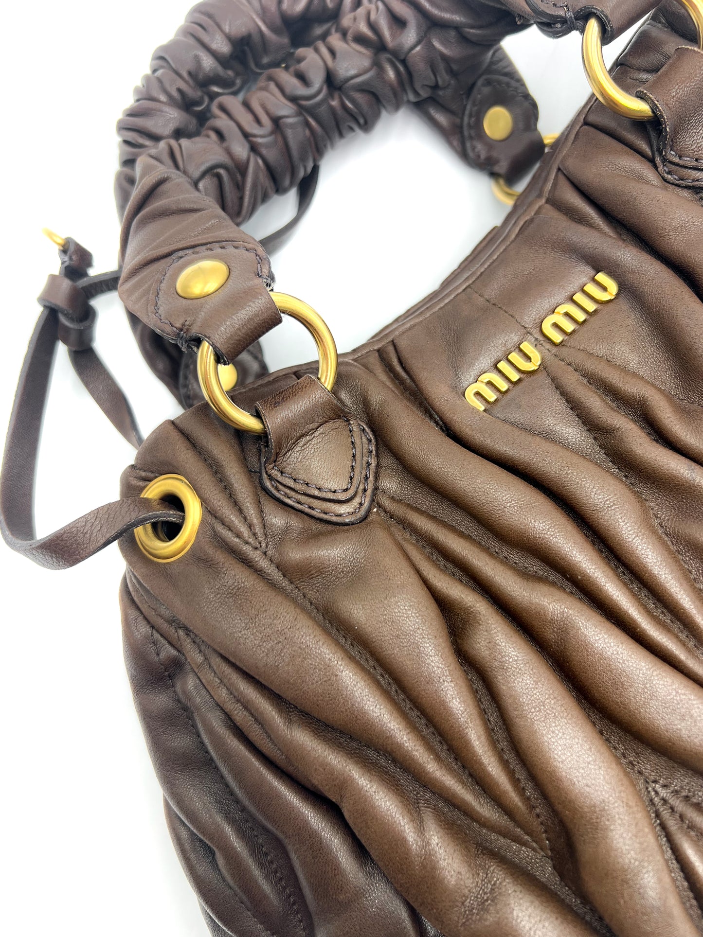 Miu Miu Matelassé Leather Handbag