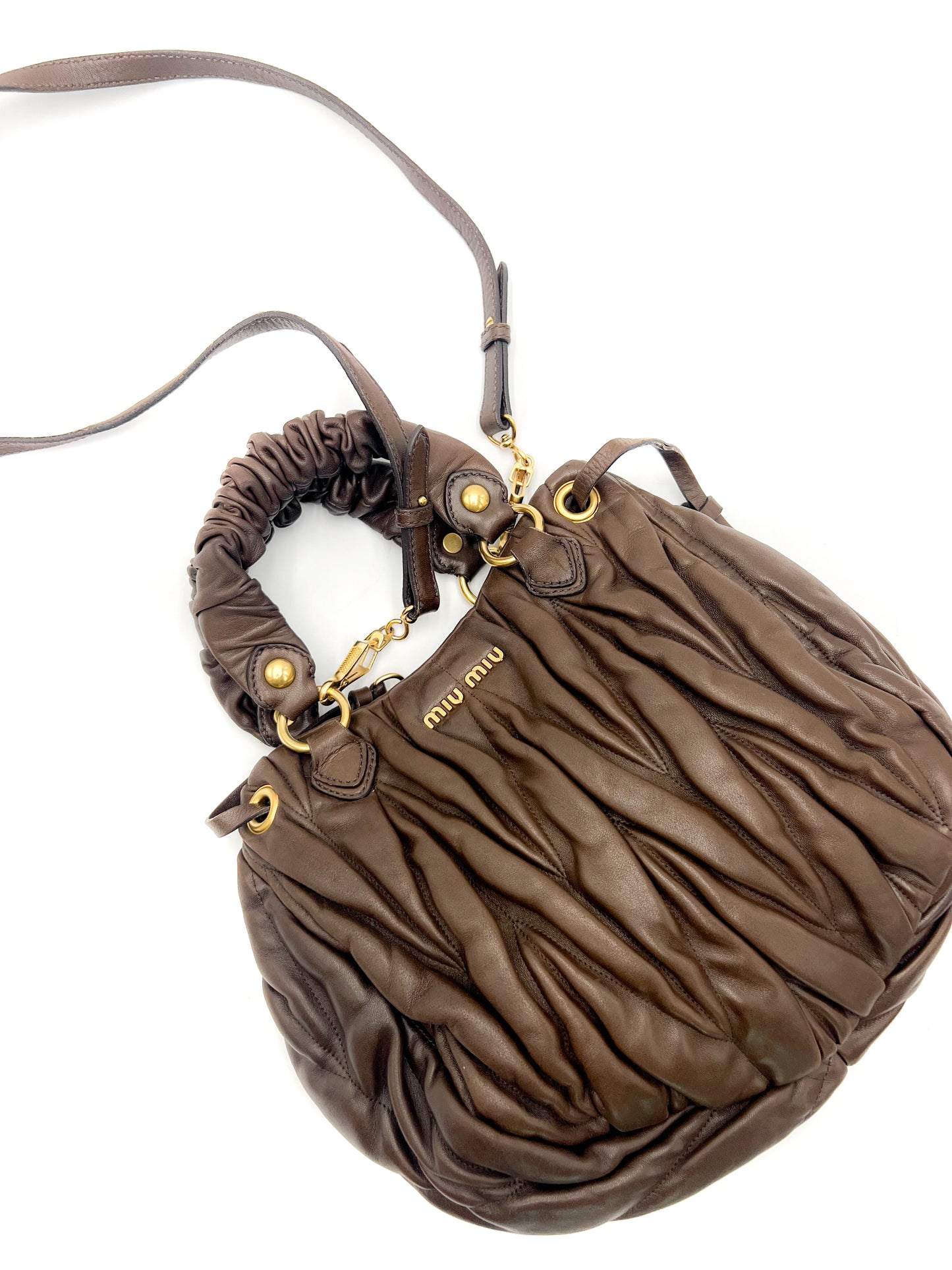 Miu Miu Matelassé Leather Handbag