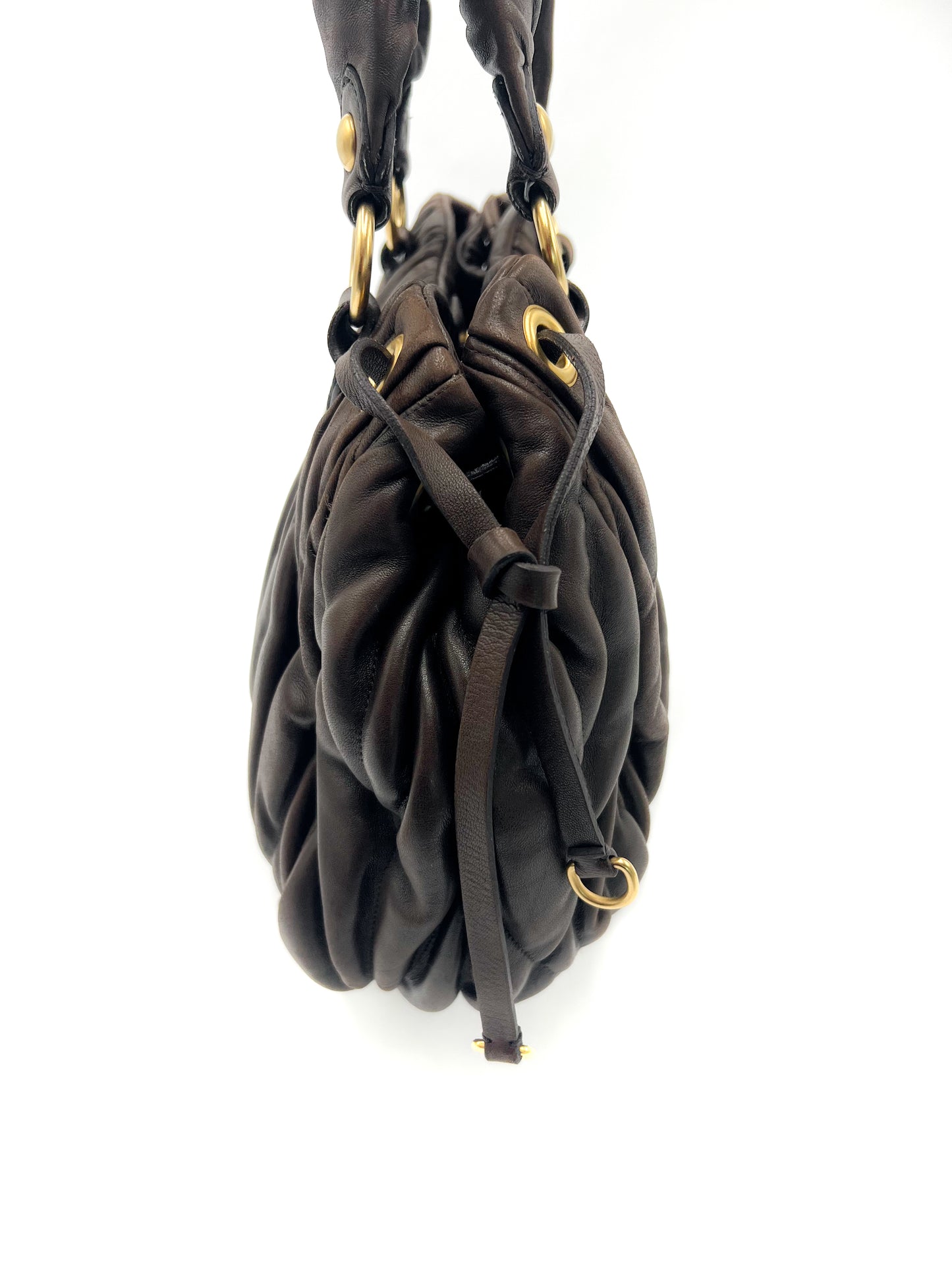 Miu Miu Matelassé Leather Handbag