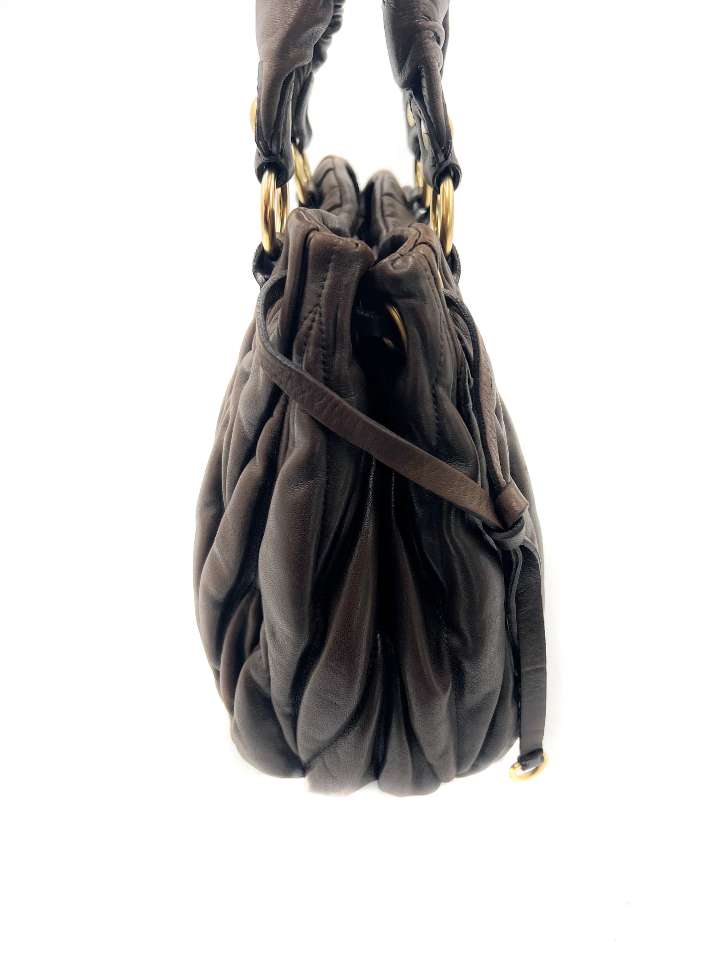 Miu Miu Matelassé Leather Handbag