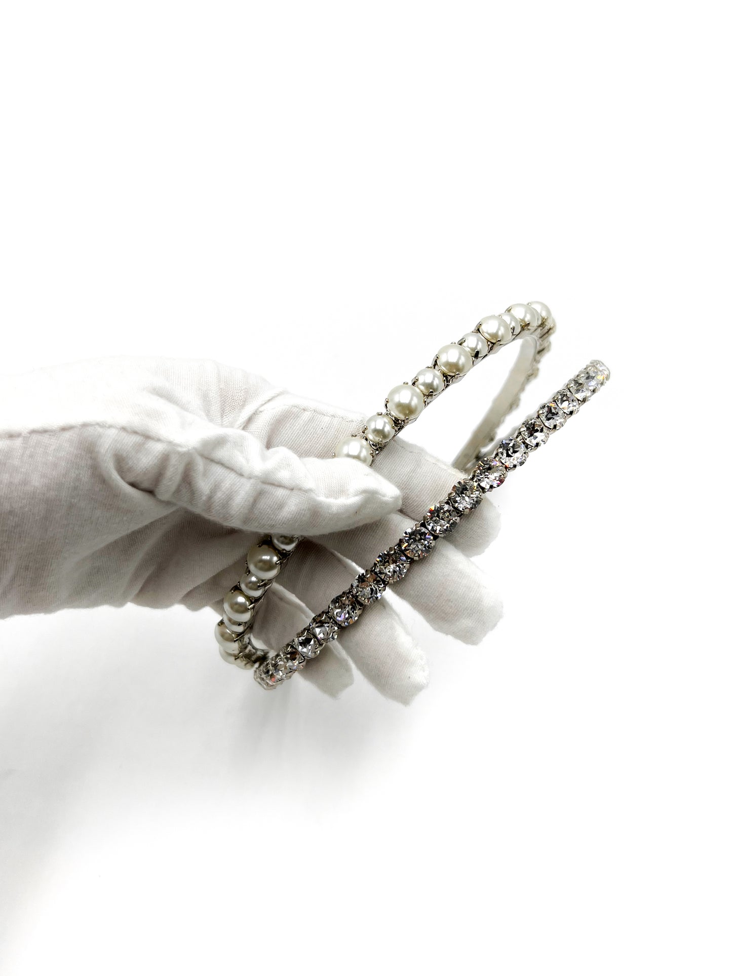 Miu Miu Crystal and Pearl Headband