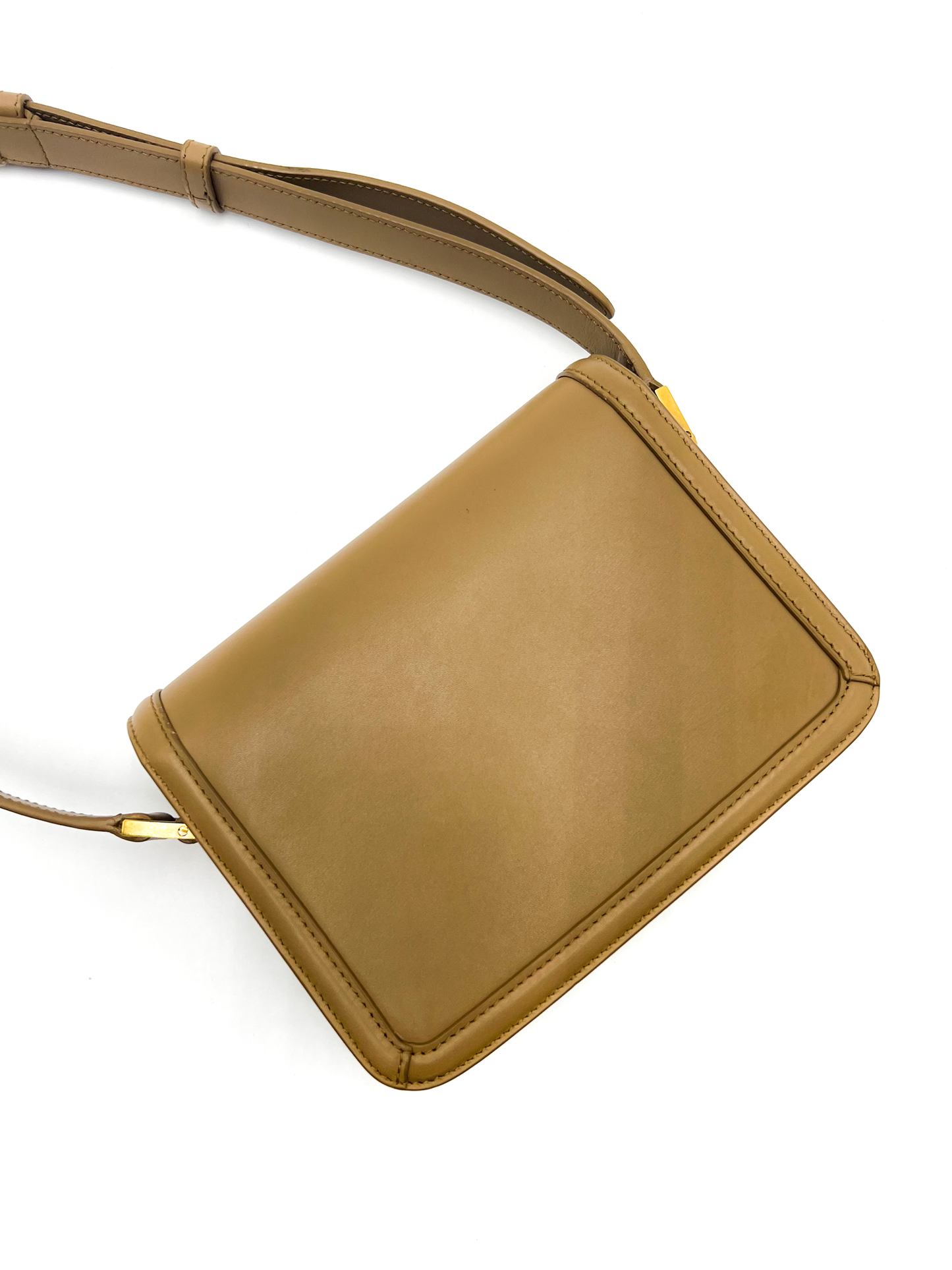 Saint Laurent Solferino Small Satchel Tan
