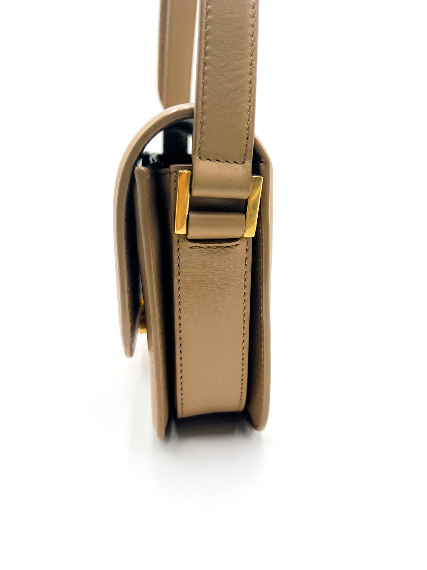 Saint Laurent Solferino Small Satchel Tan