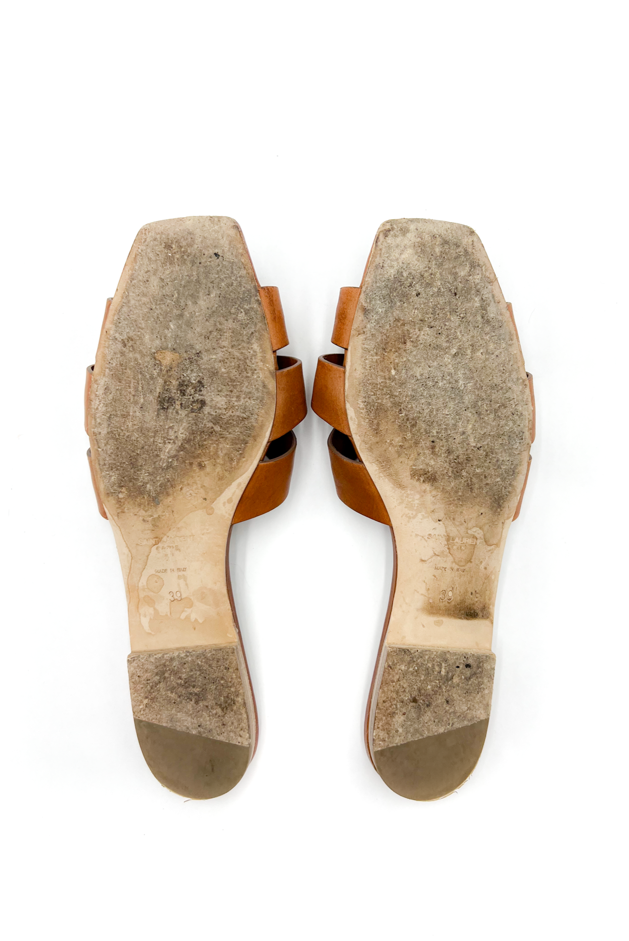 Saint Laurent Tribute Nu Pieds 05 Leather Slides